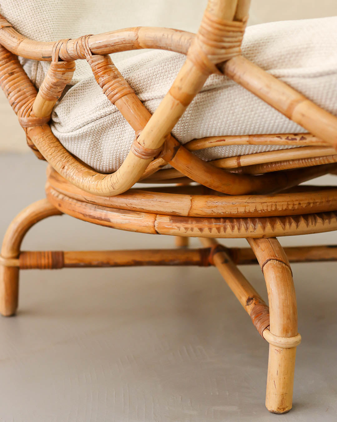 Vintage Cane Armchair