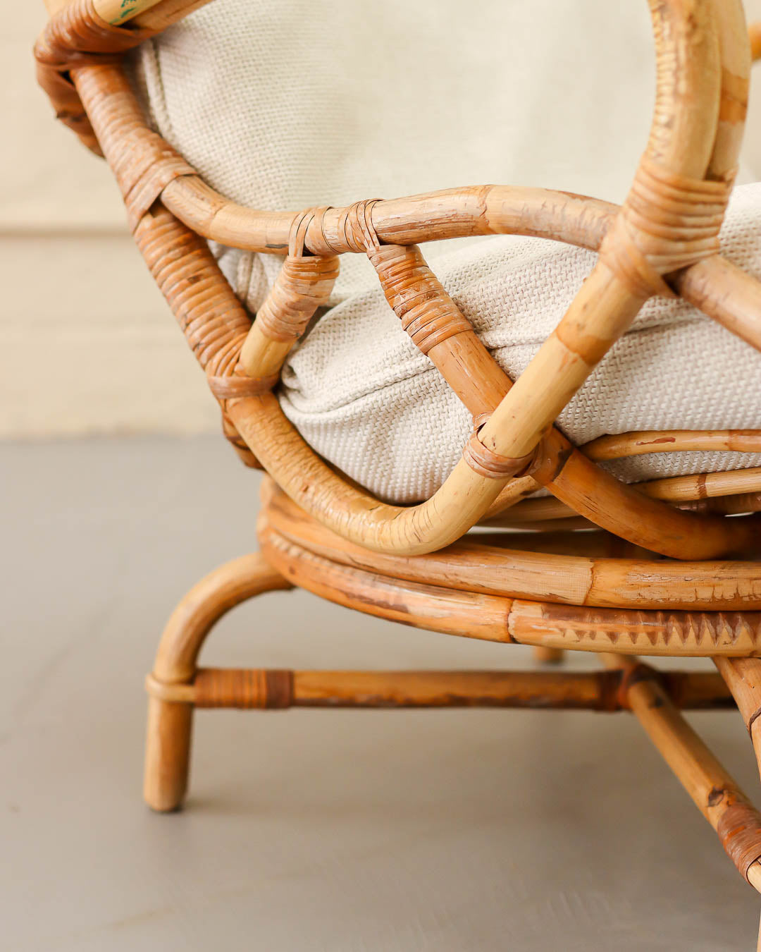 Vintage Cane Armchair
