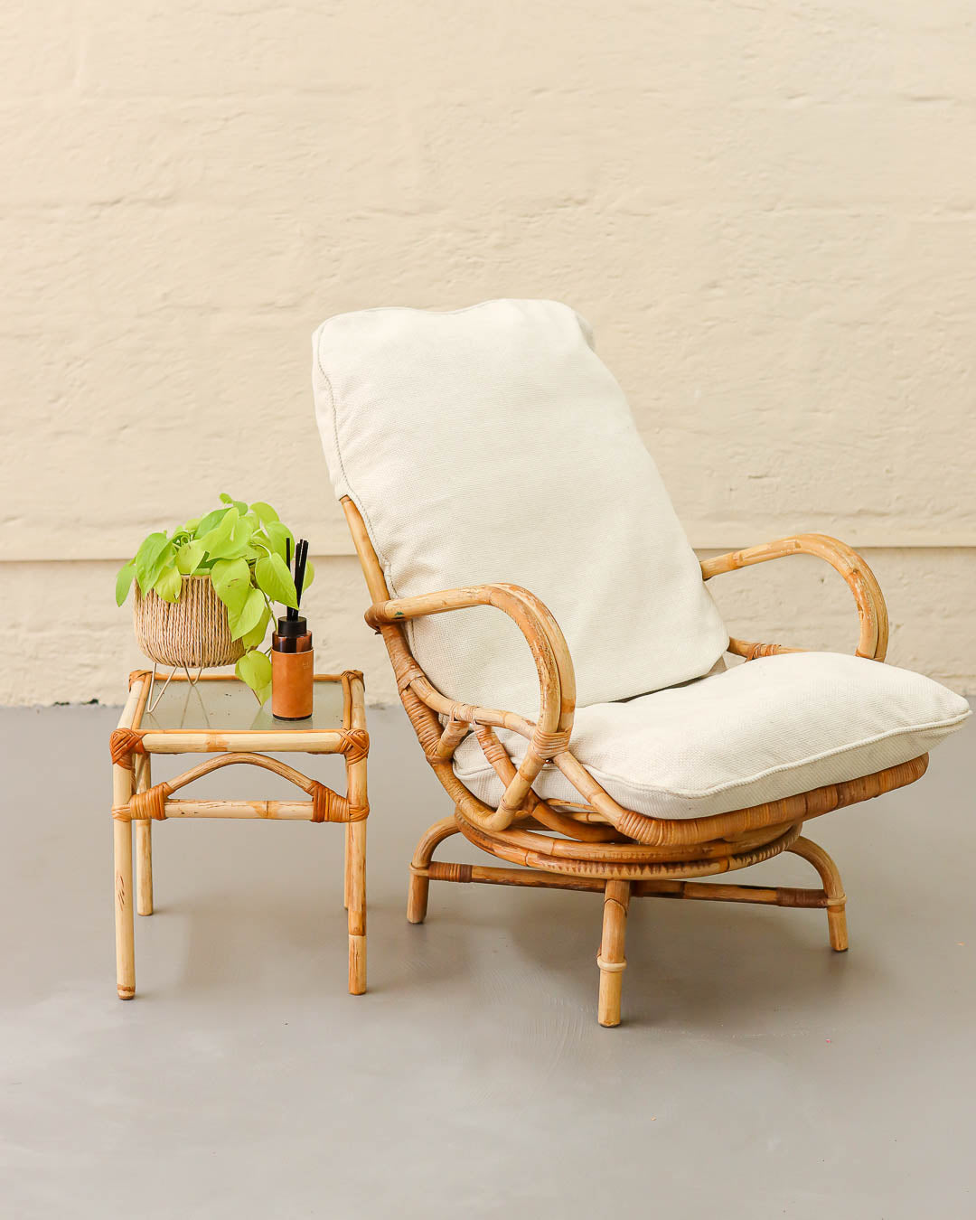 Vintage Cane Armchair