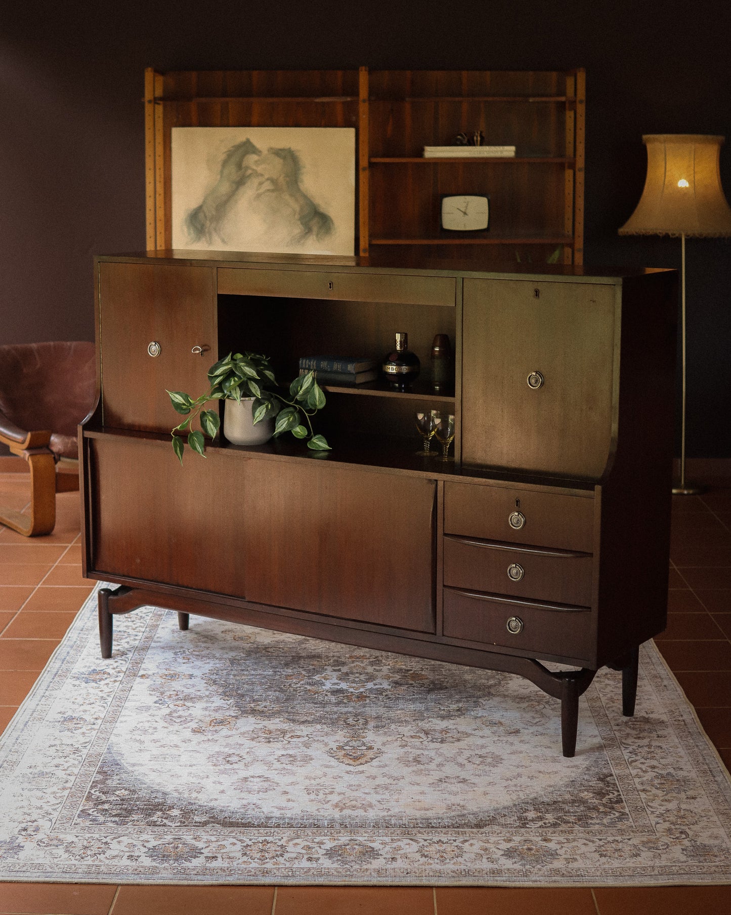 Mid-Century Duros Highboard/Drinks Cabinet