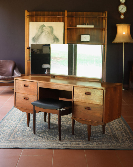 Mid-Century Frystark Dresser and Stool