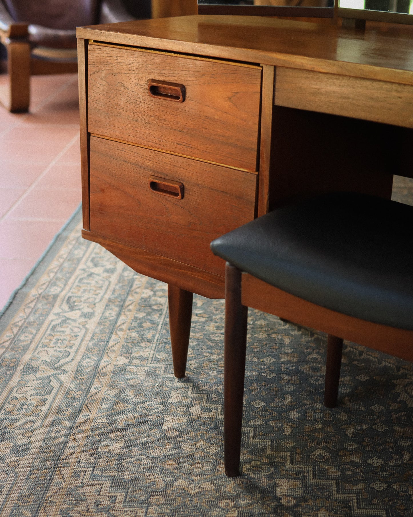 Mid-Century Frystark Dresser and Stool