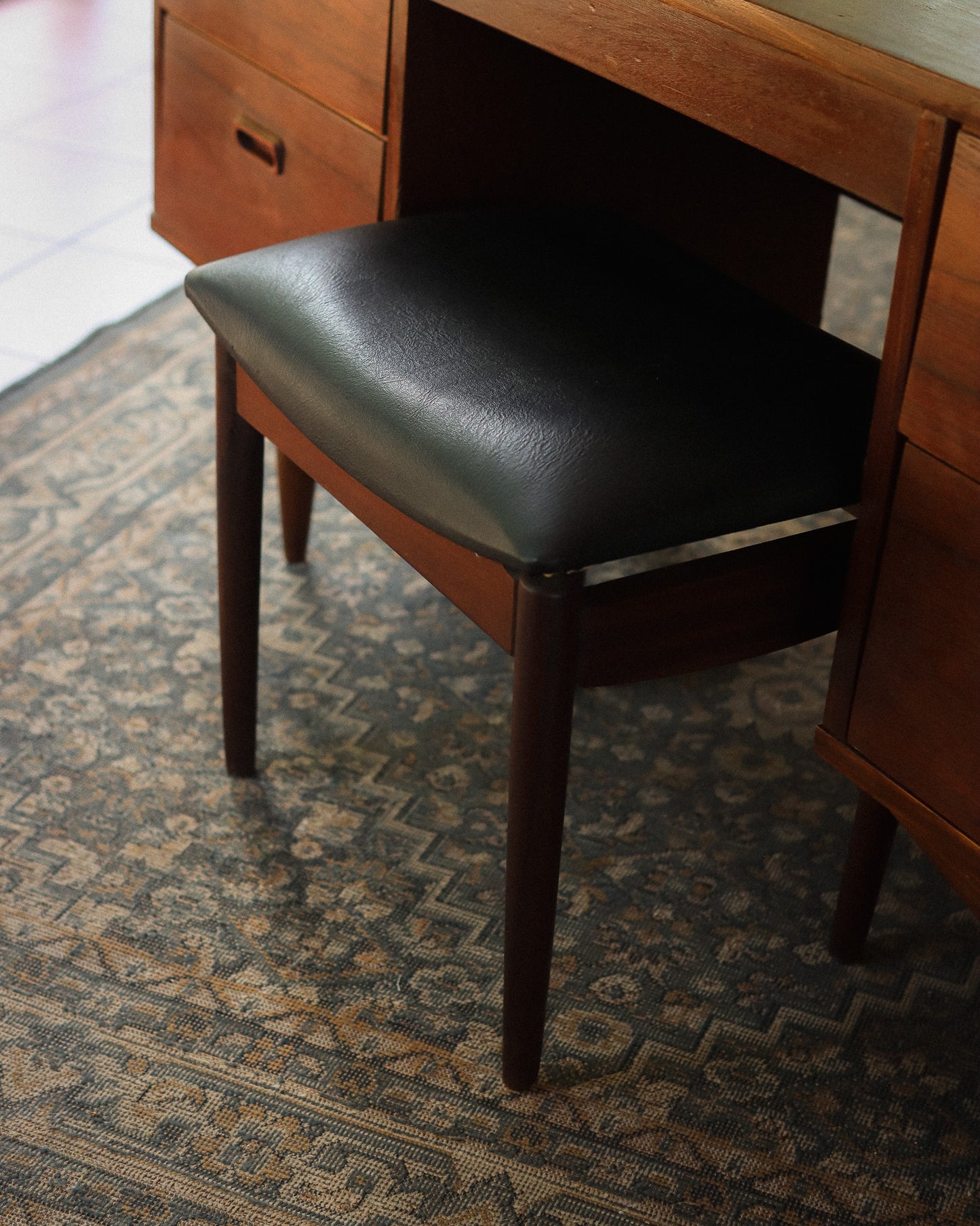 Mid-Century Frystark Dresser and Stool
