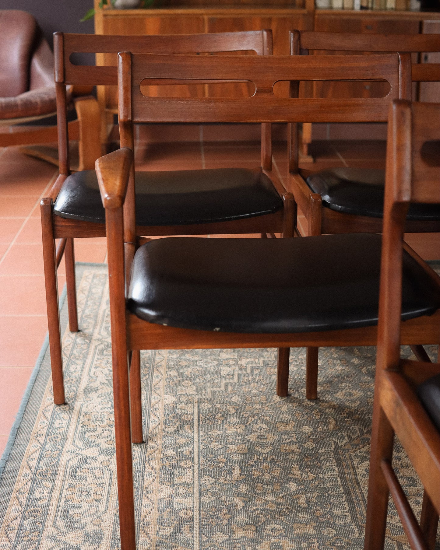 Mid-Century Greaves & Thomas Dining Chairs with Maker's Mark