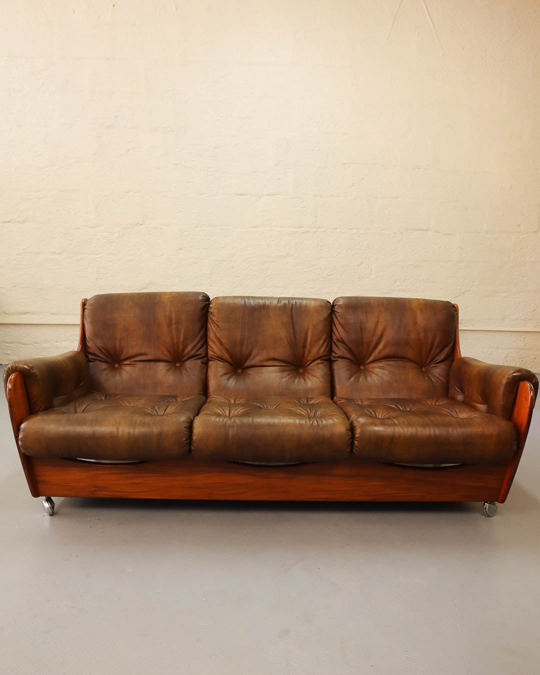 Rare G-Plan Saddleback Three-Seater Couch