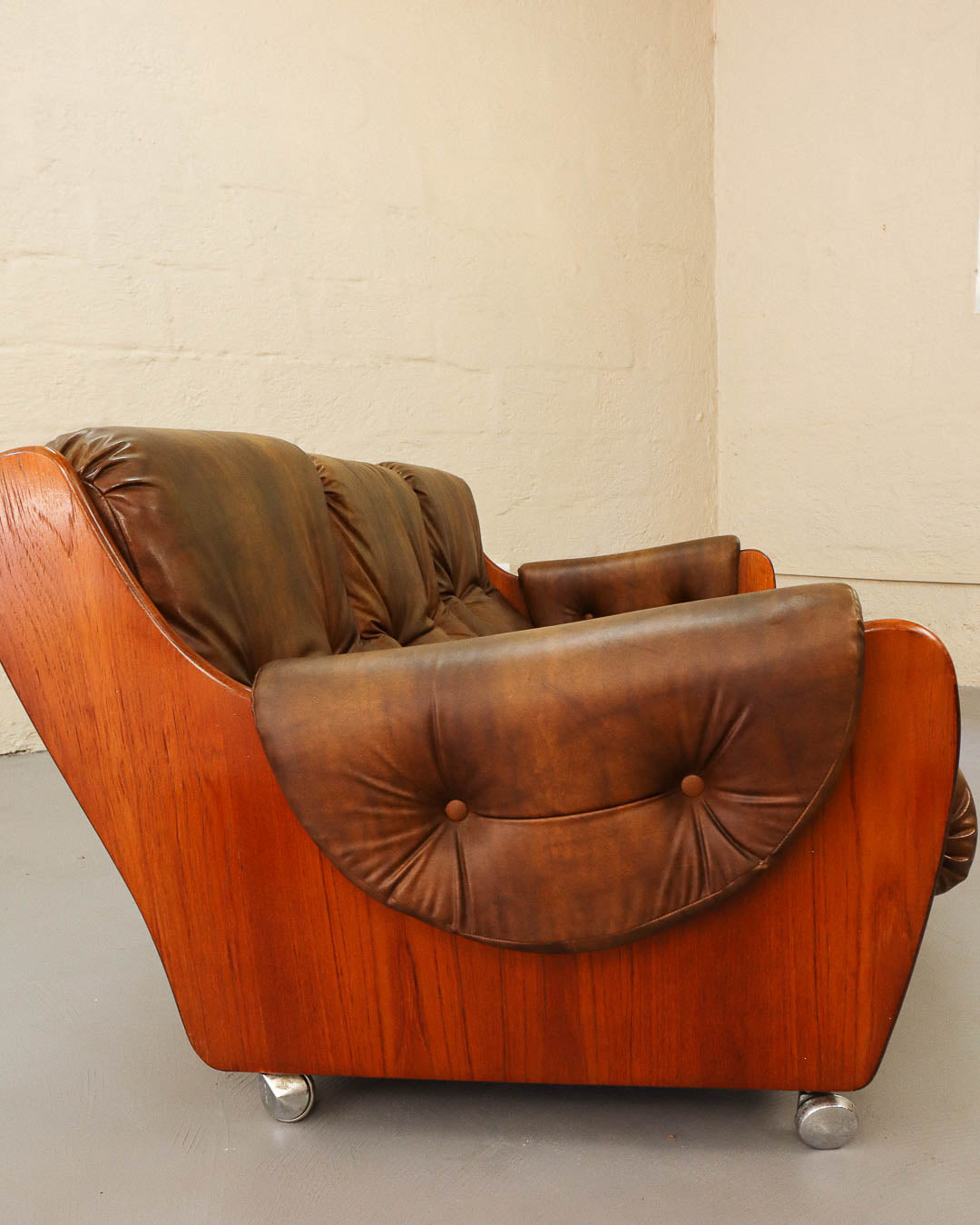 Rare G-Plan Saddleback Three-Seater Couch