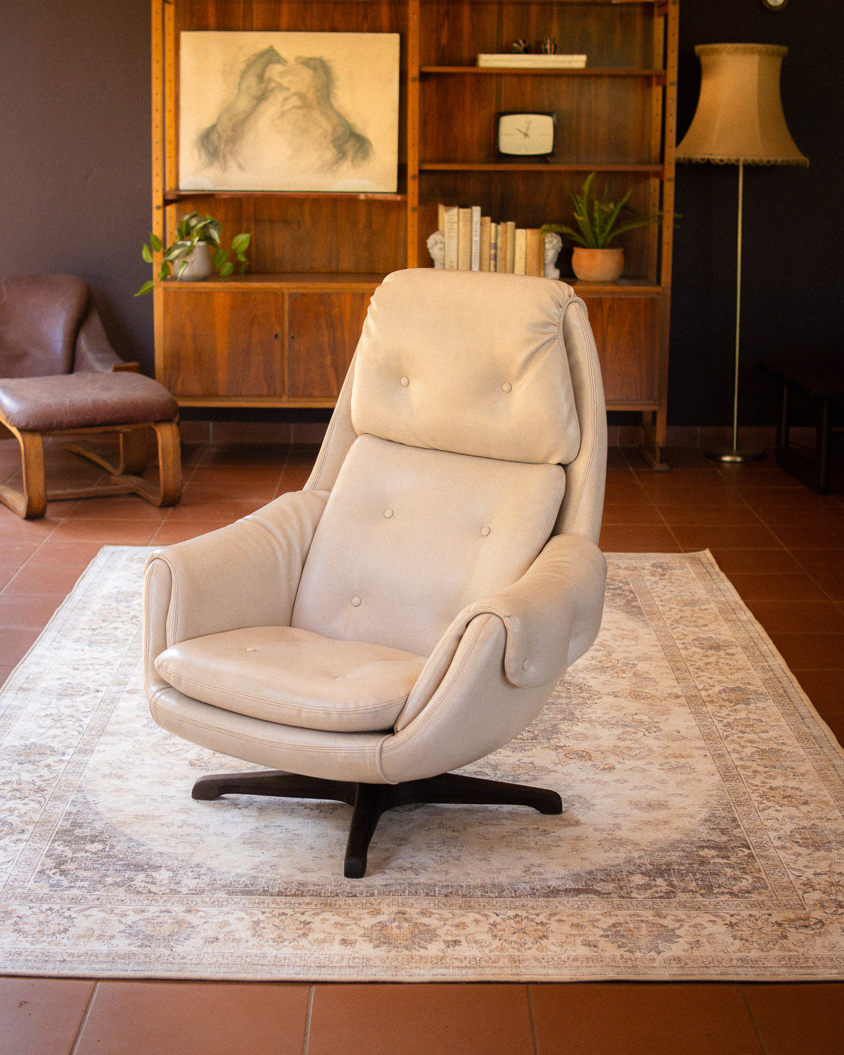 Retro Swivel Armchair by Grafton Everest