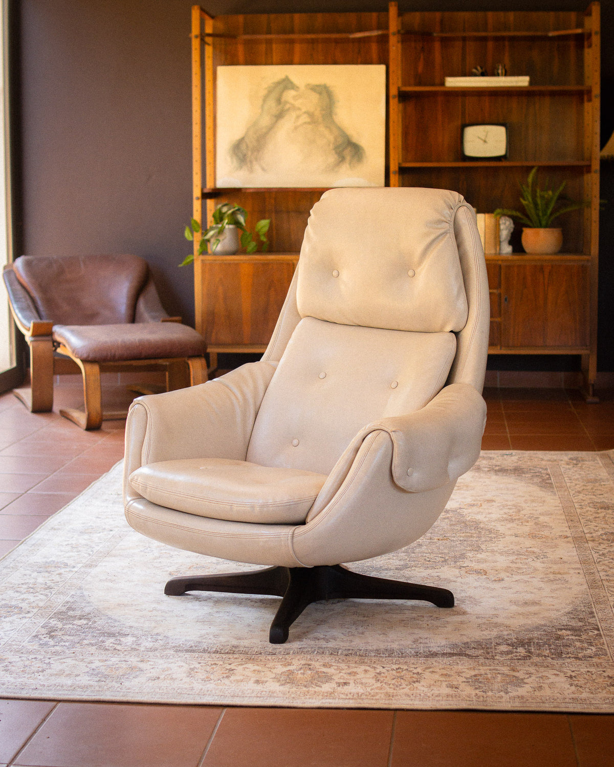 Retro Swivel Armchair by Grafton Everest