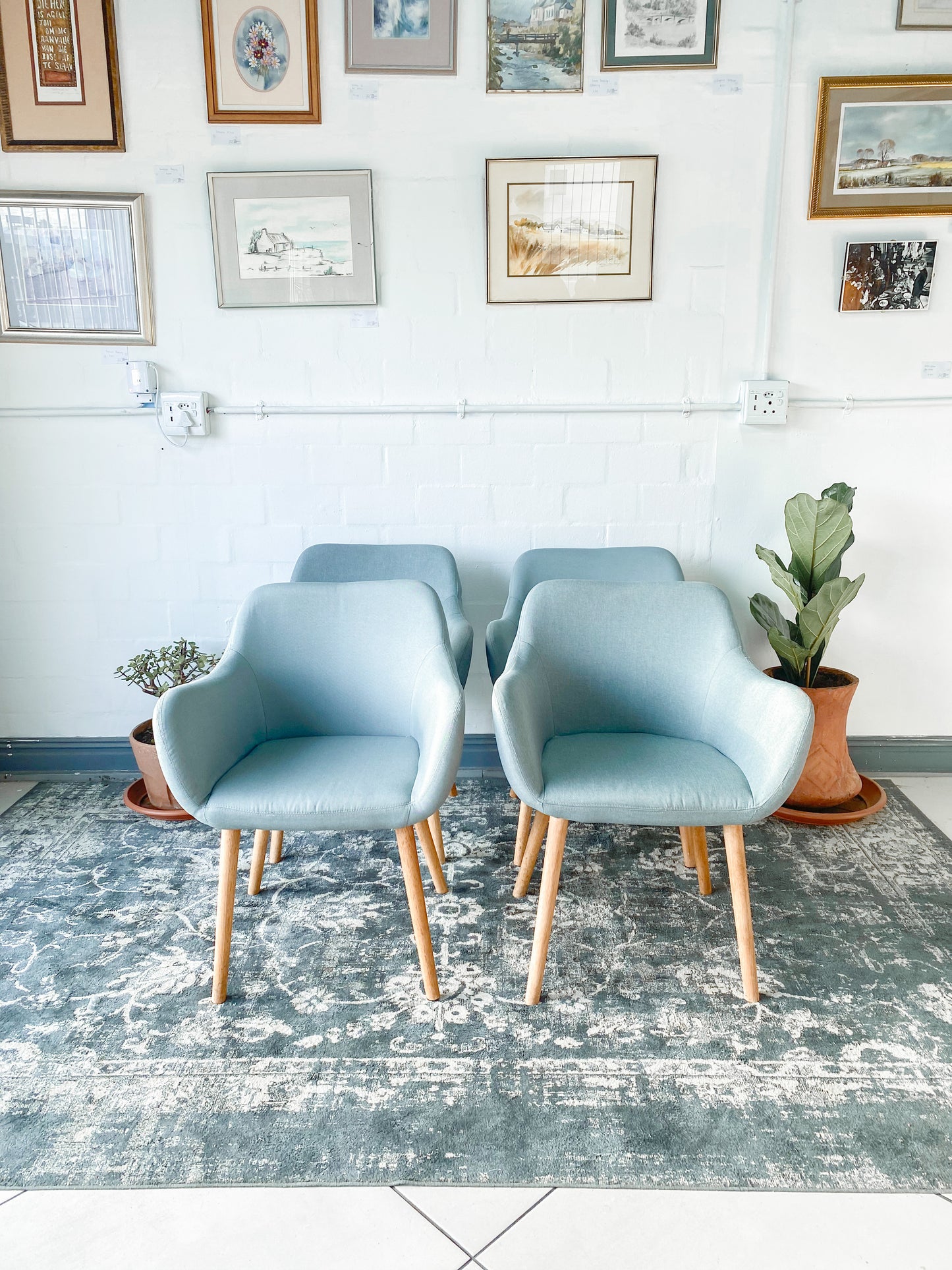 Set of 4 Retro Dining Chairs
