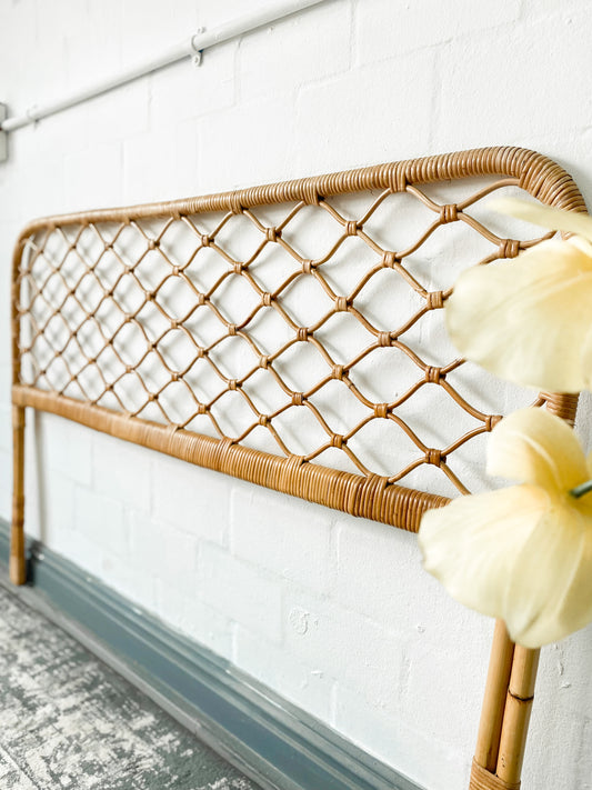Double Cane Headboard