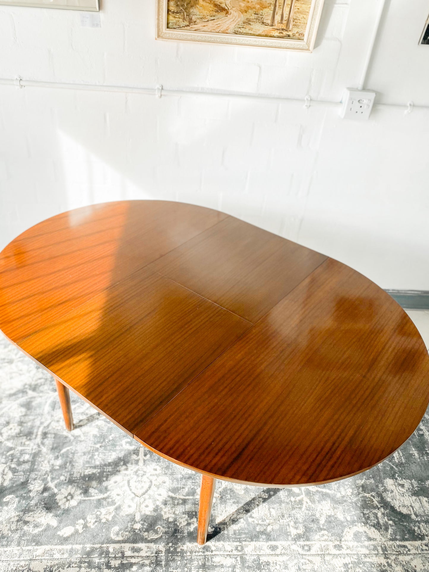 Mid Century Extendable Dining Table