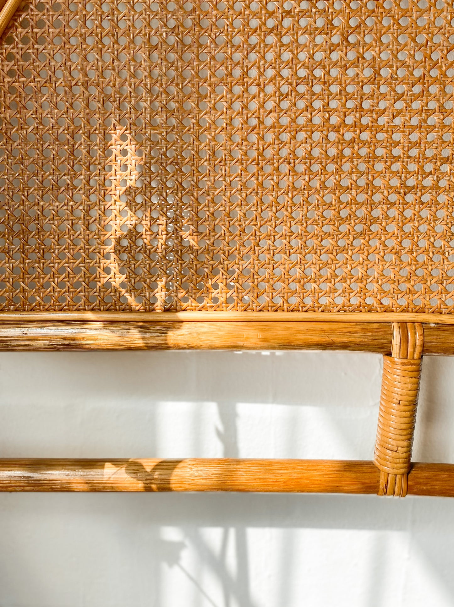Double Cane Headboard