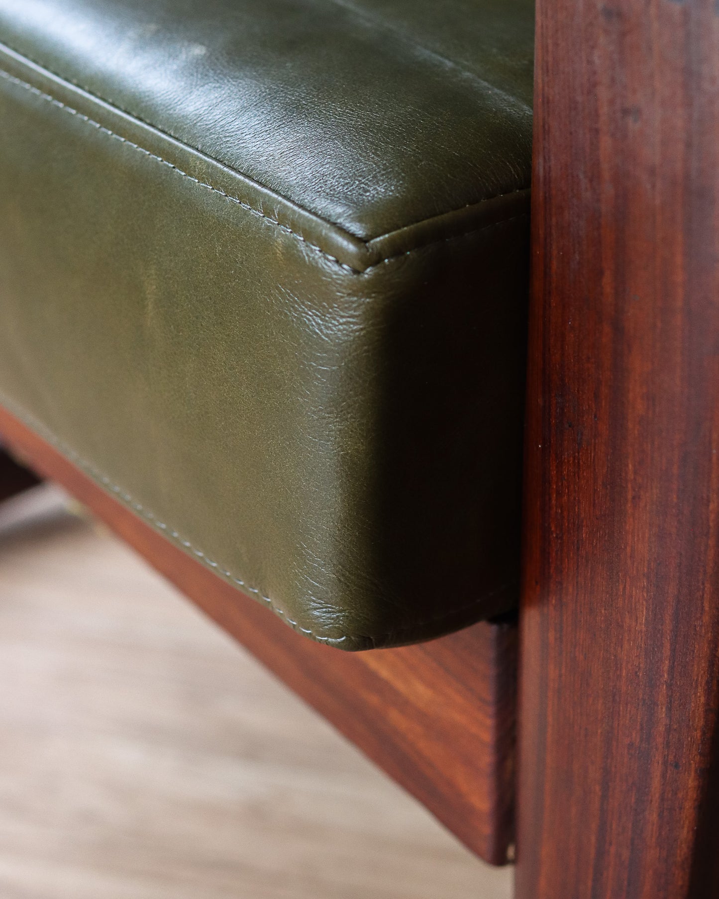 Genuine Leather Armchair by John Tabraham