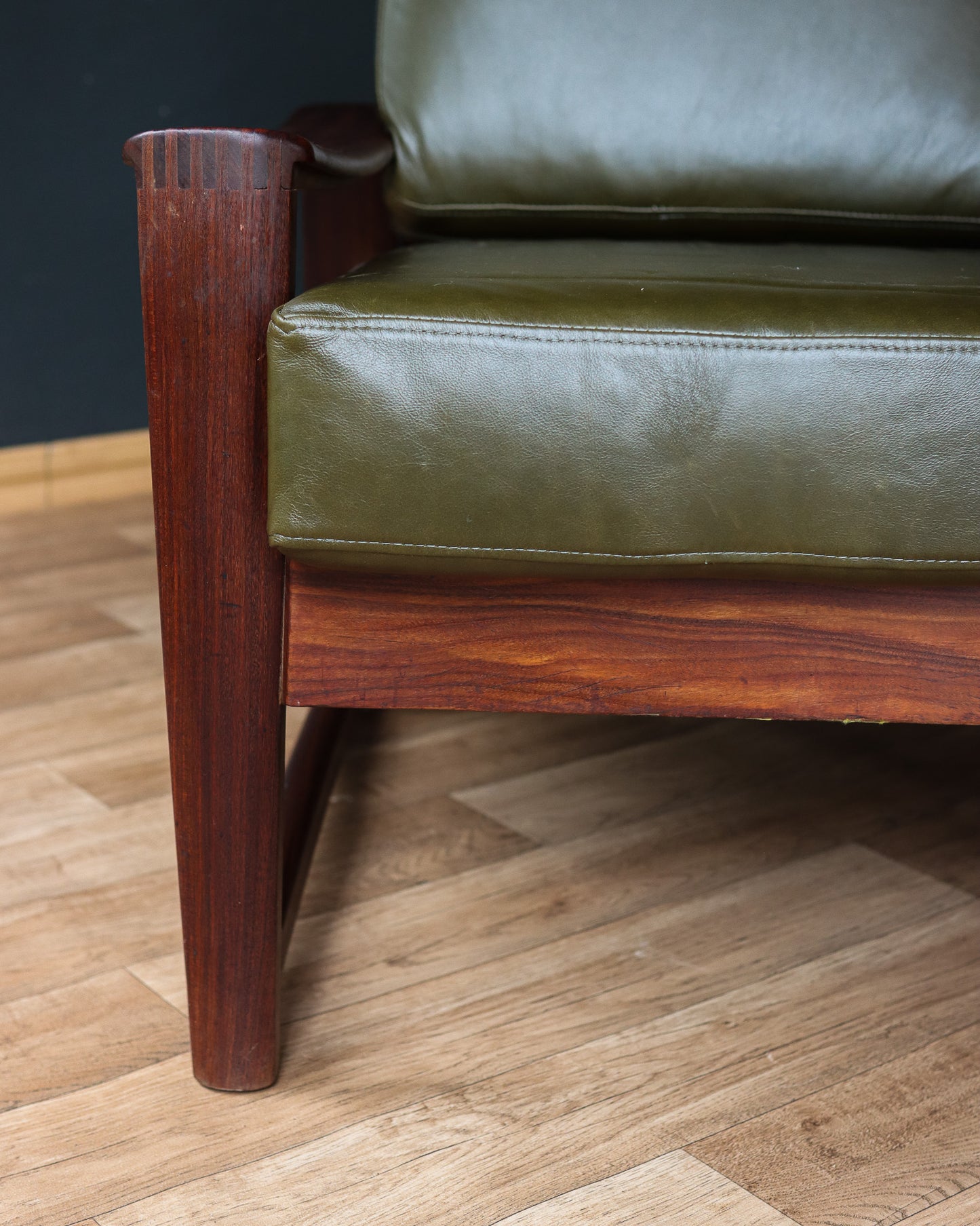 Genuine Leather Armchair by John Tabraham