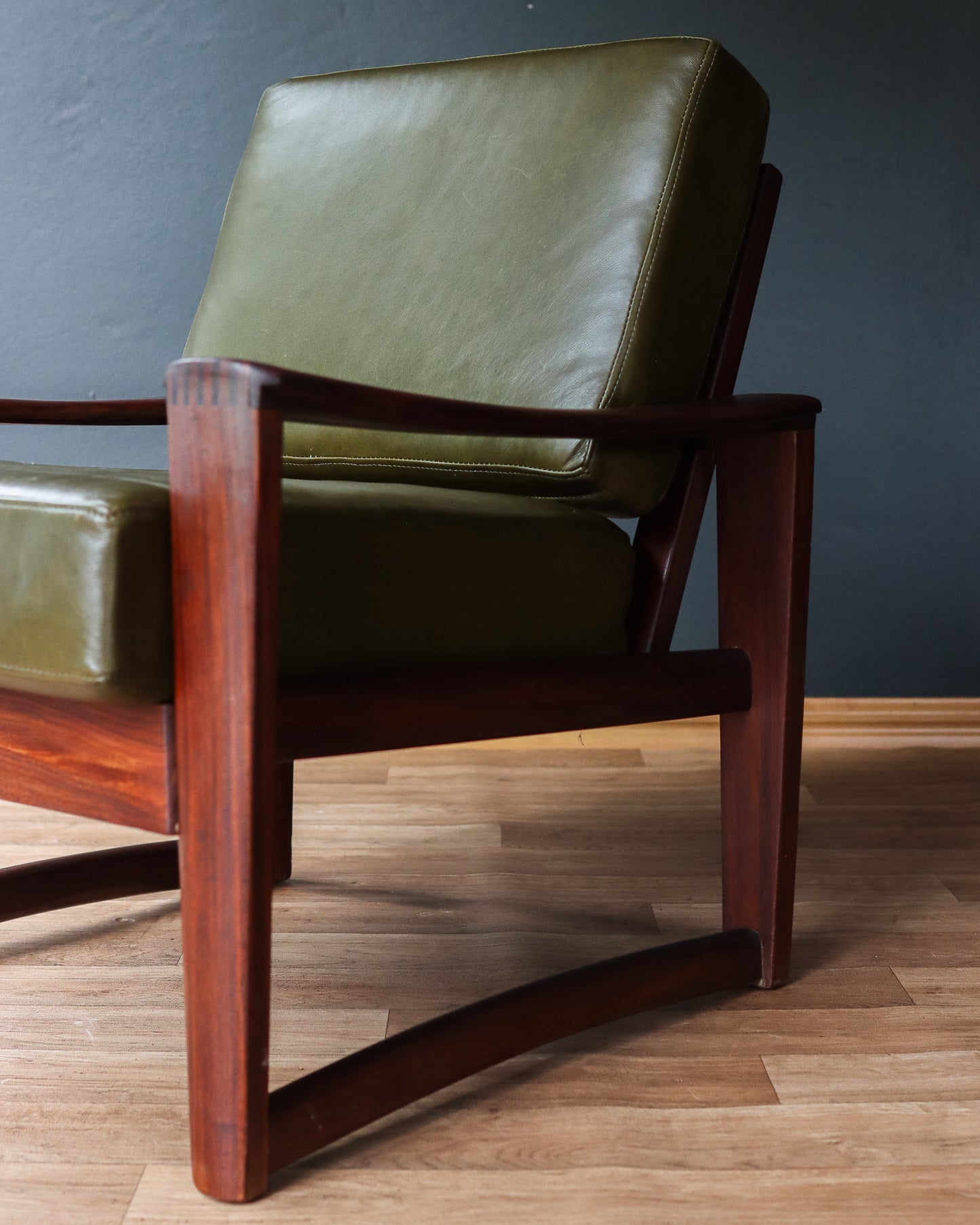 Genuine Leather Armchair by John Tabraham