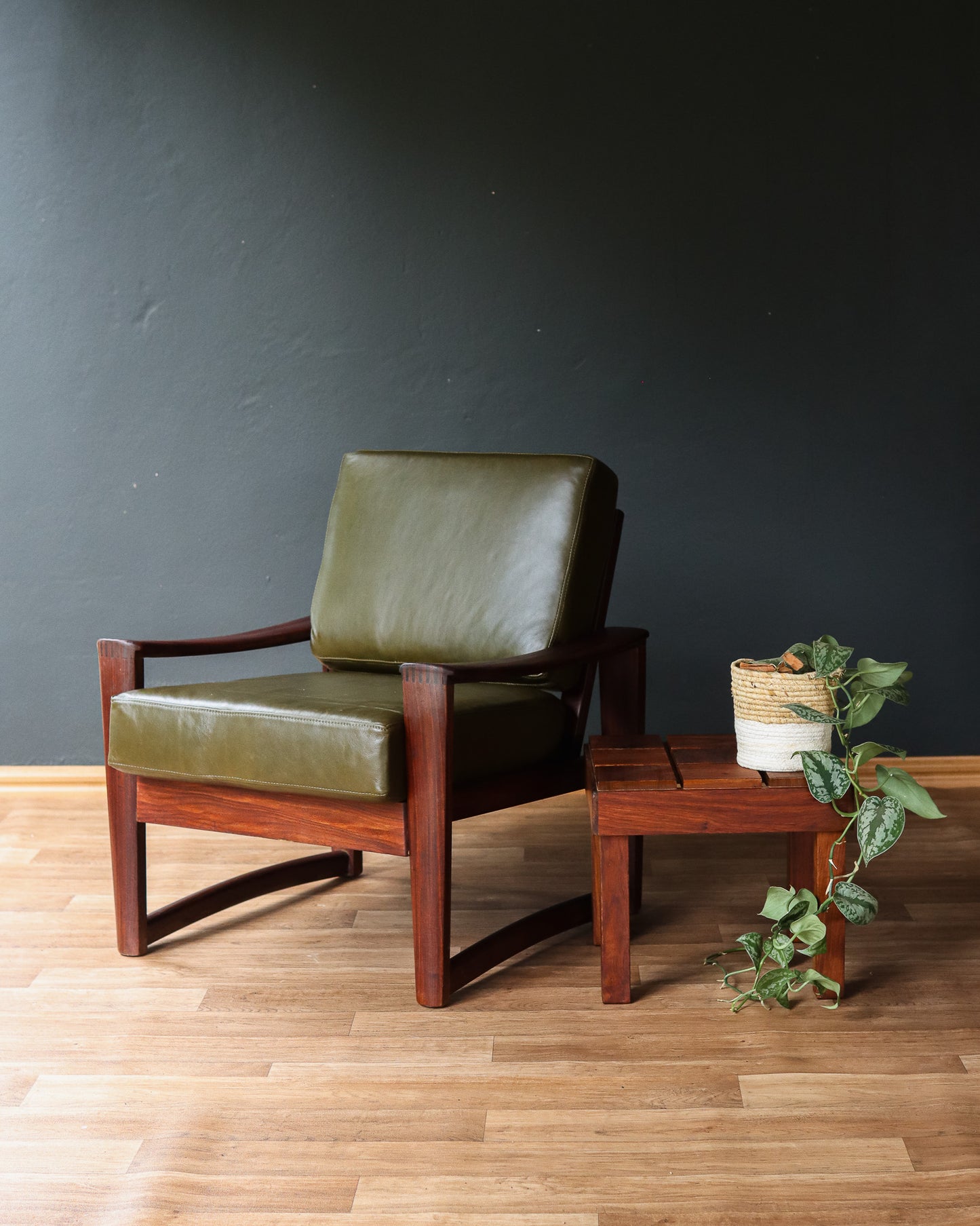 Genuine Leather Armchair by John Tabraham