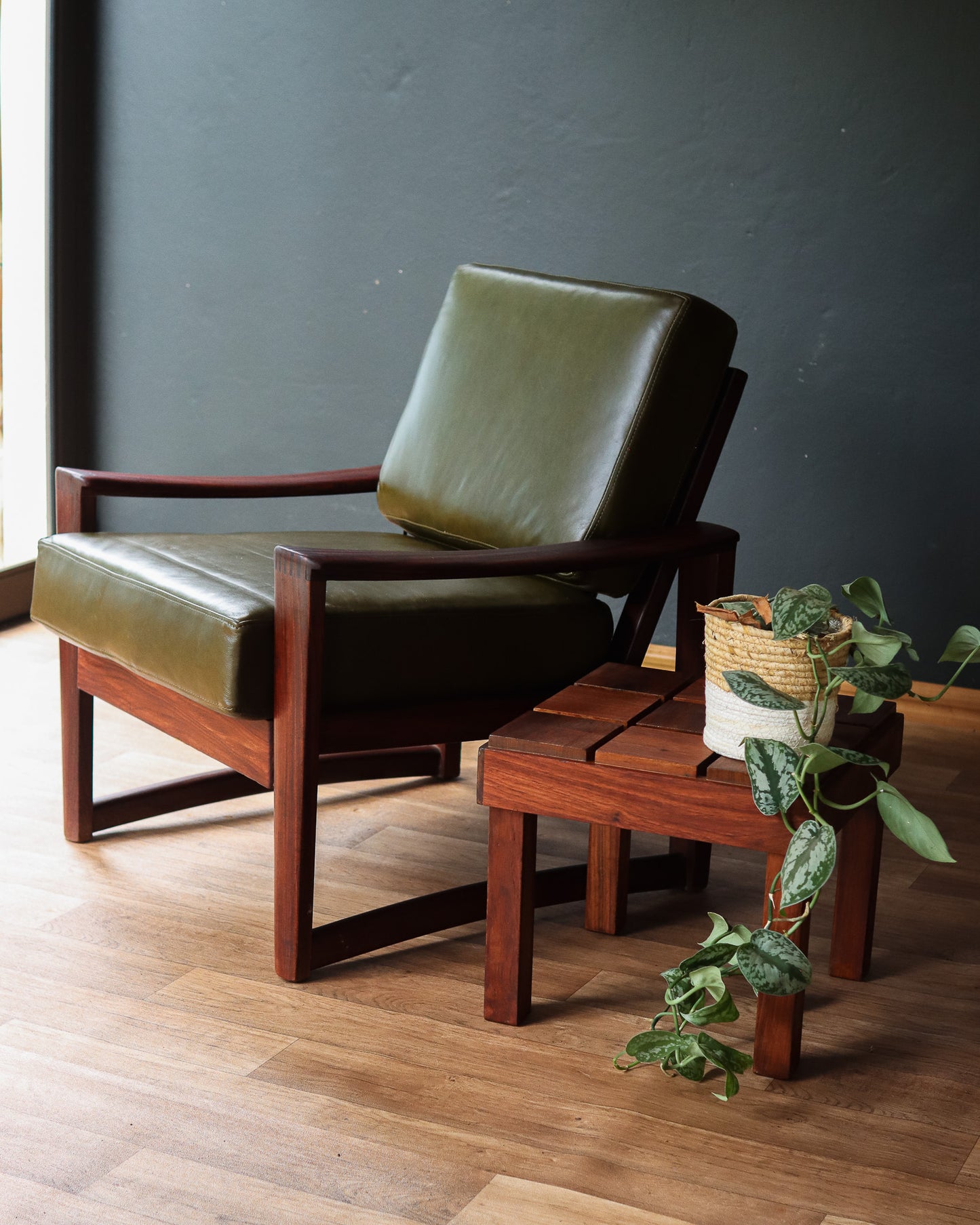 Genuine Leather Armchair by John Tabraham