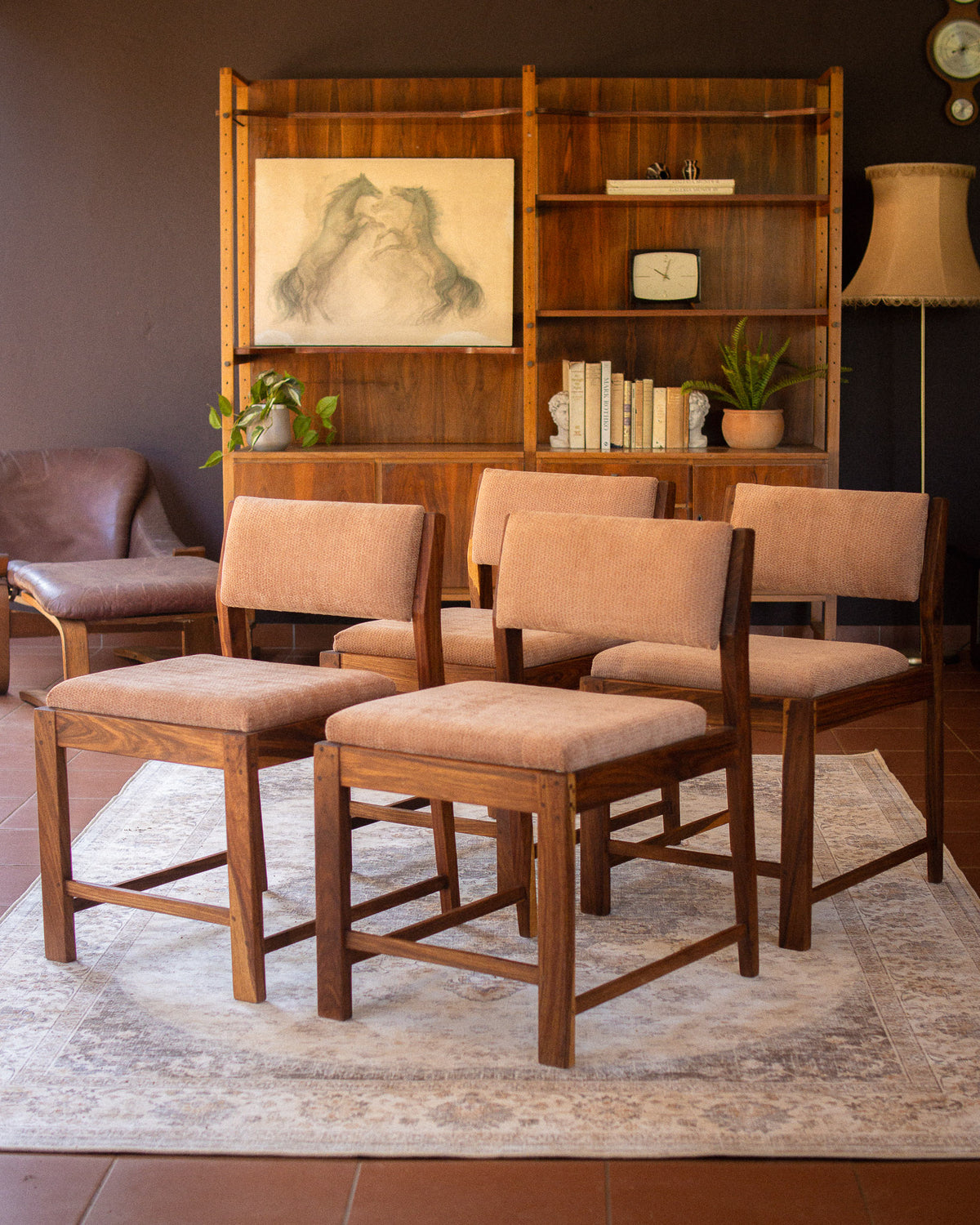 Set of 4 Mid-Century Kiaat Dining Chairs
