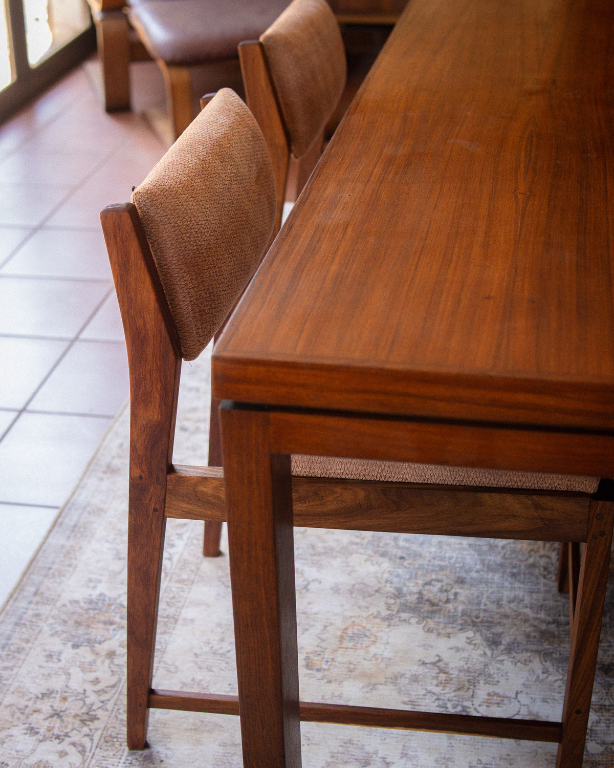 Set of 4 Mid-Century Kiaat Dining Chairs