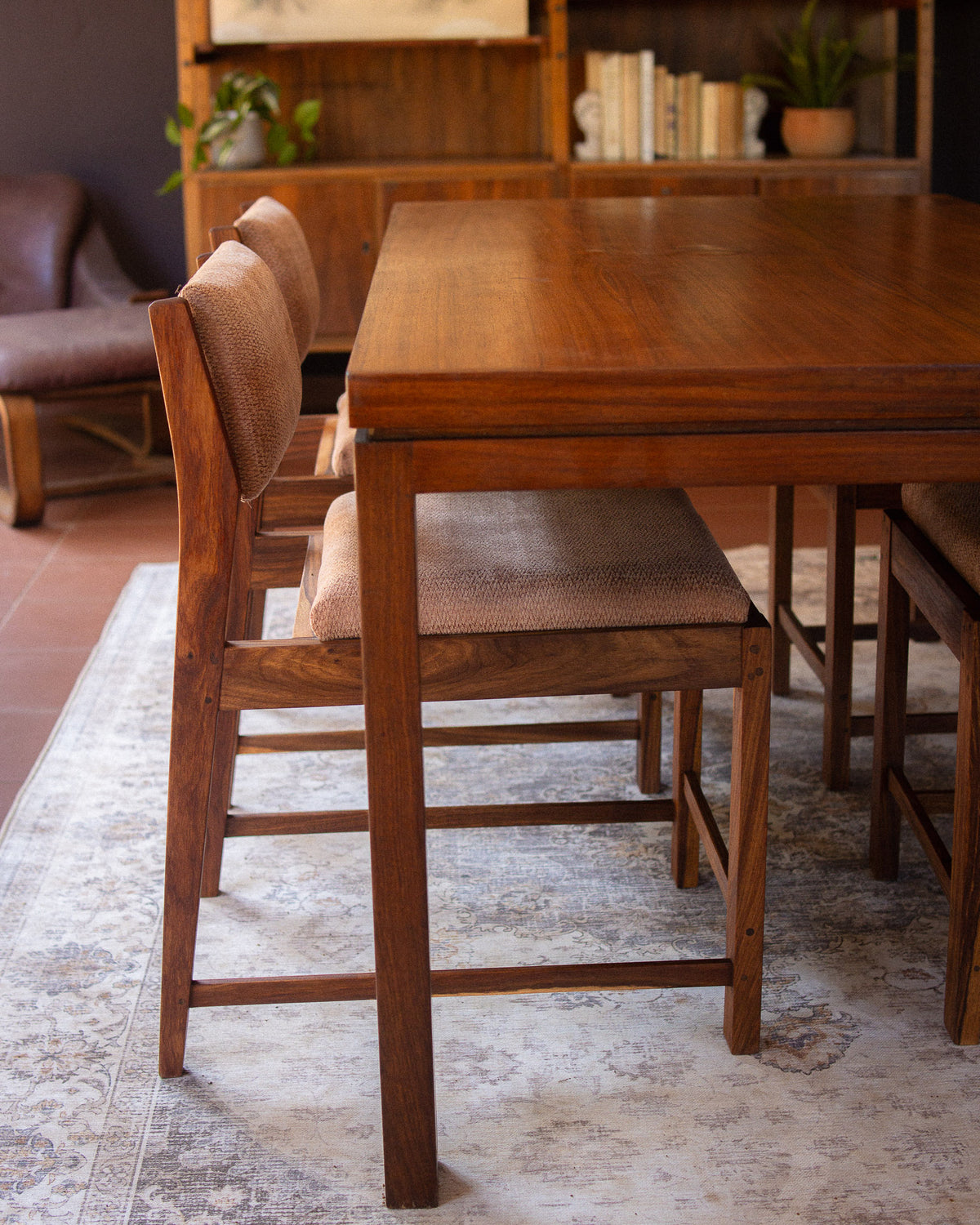 Set of 4 Mid-Century Kiaat Dining Chairs