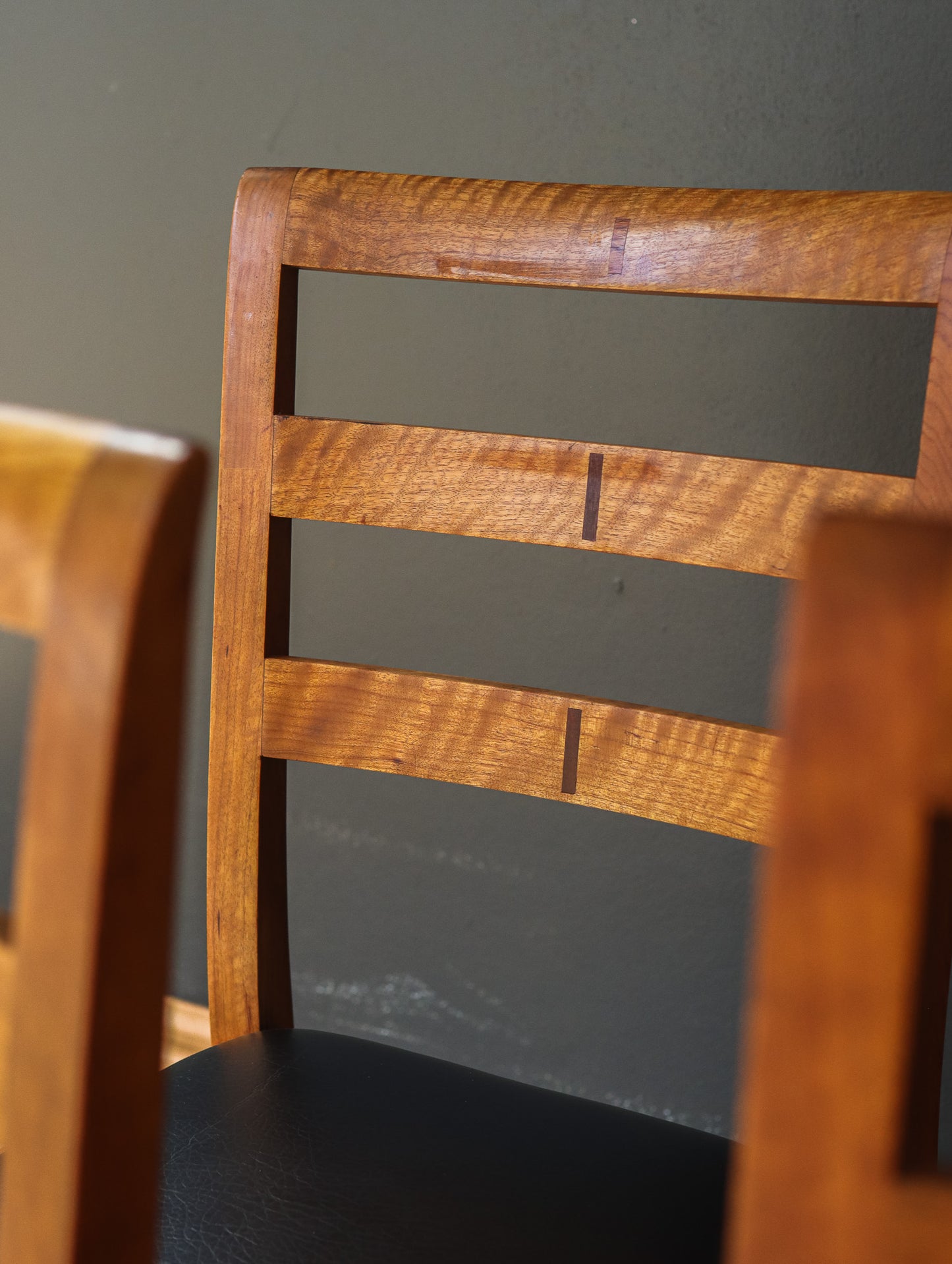 Mid-Century Teak Ladderback Dining Chairs