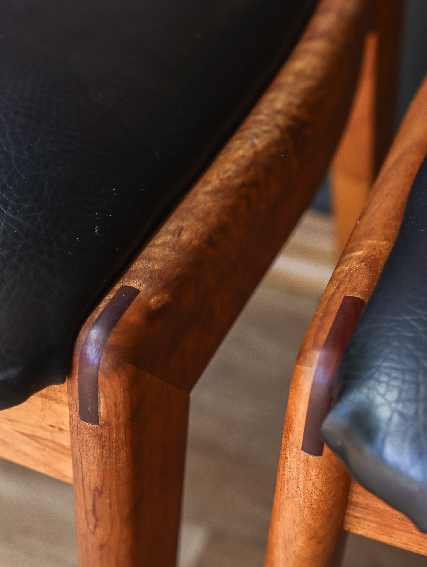 Mid-Century Teak Ladderback Dining Chairs