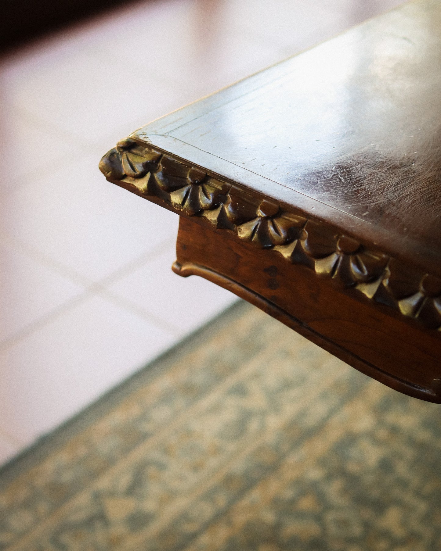 Hand-Carved 8-Seater Mahogany Dining Table