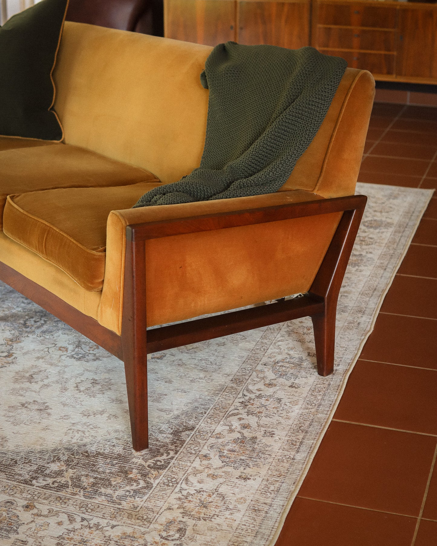 Mid-Century Three-Seater Couch