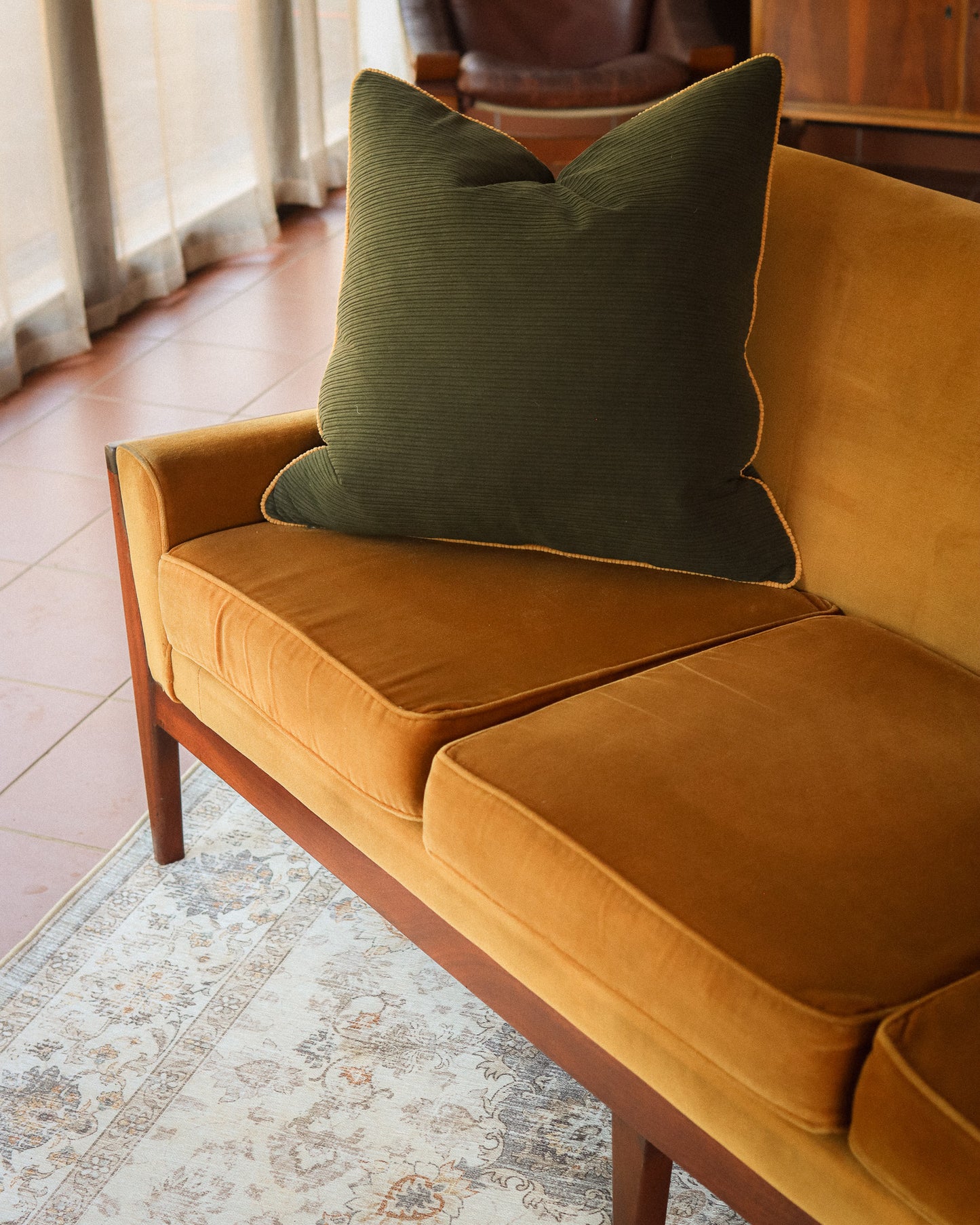 Mid-Century Three-Seater Couch