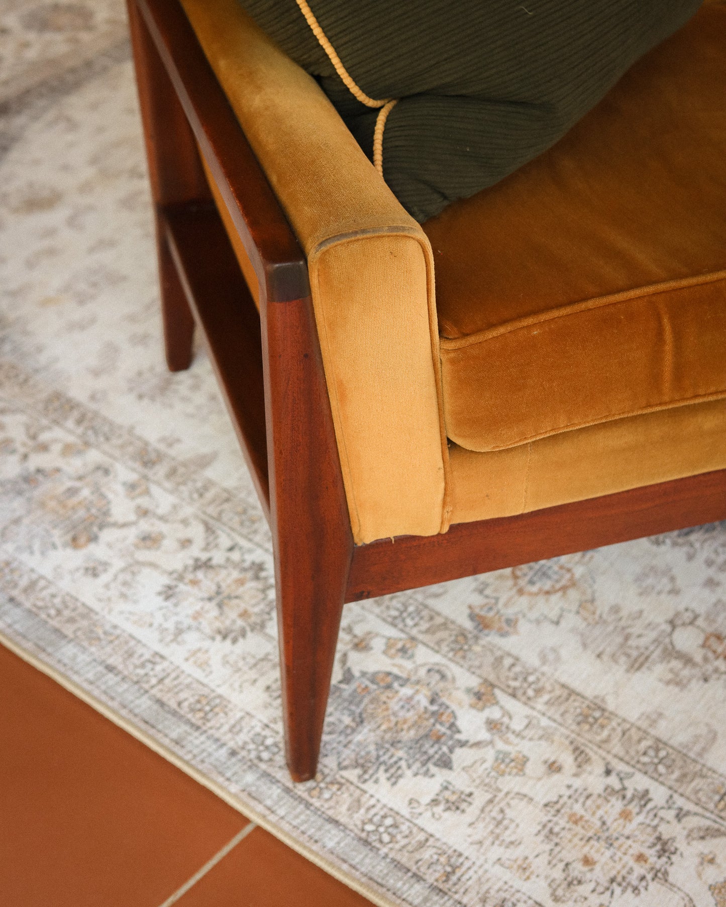 Mid-Century Three-Seater Couch