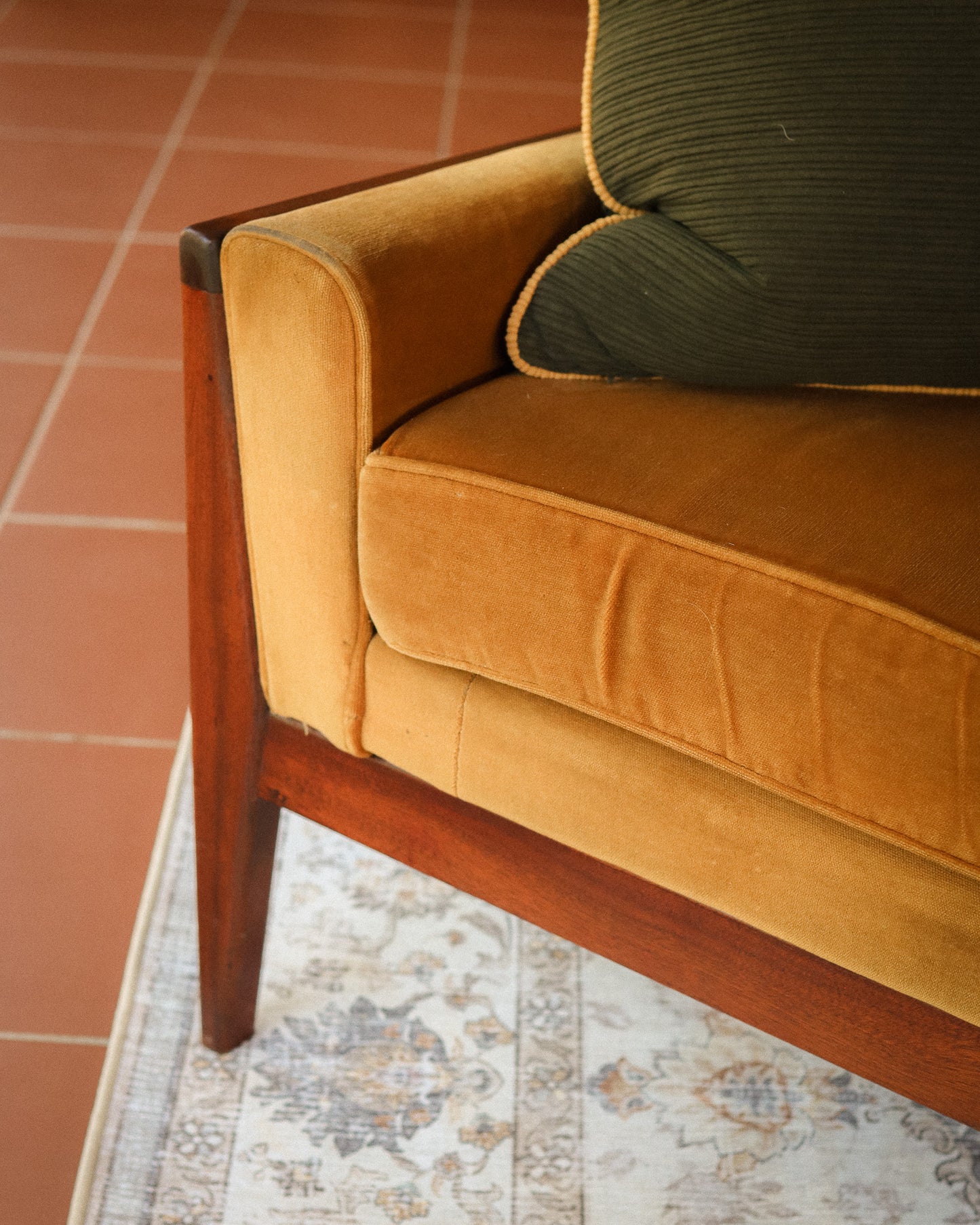 Mid-Century Three-Seater Couch