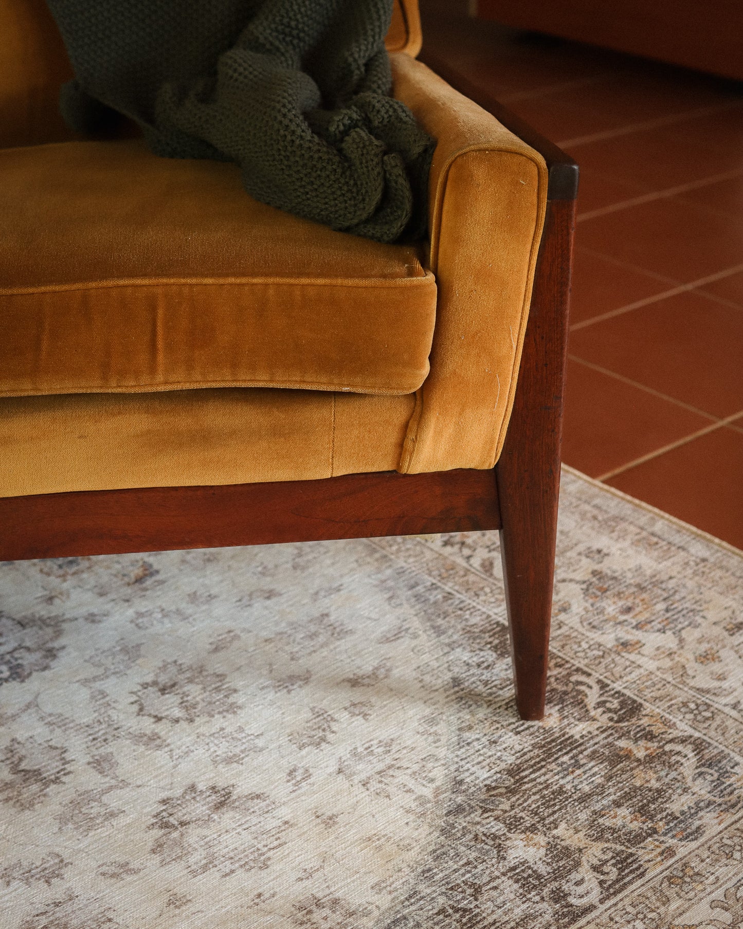 Mid-Century Three-Seater Couch