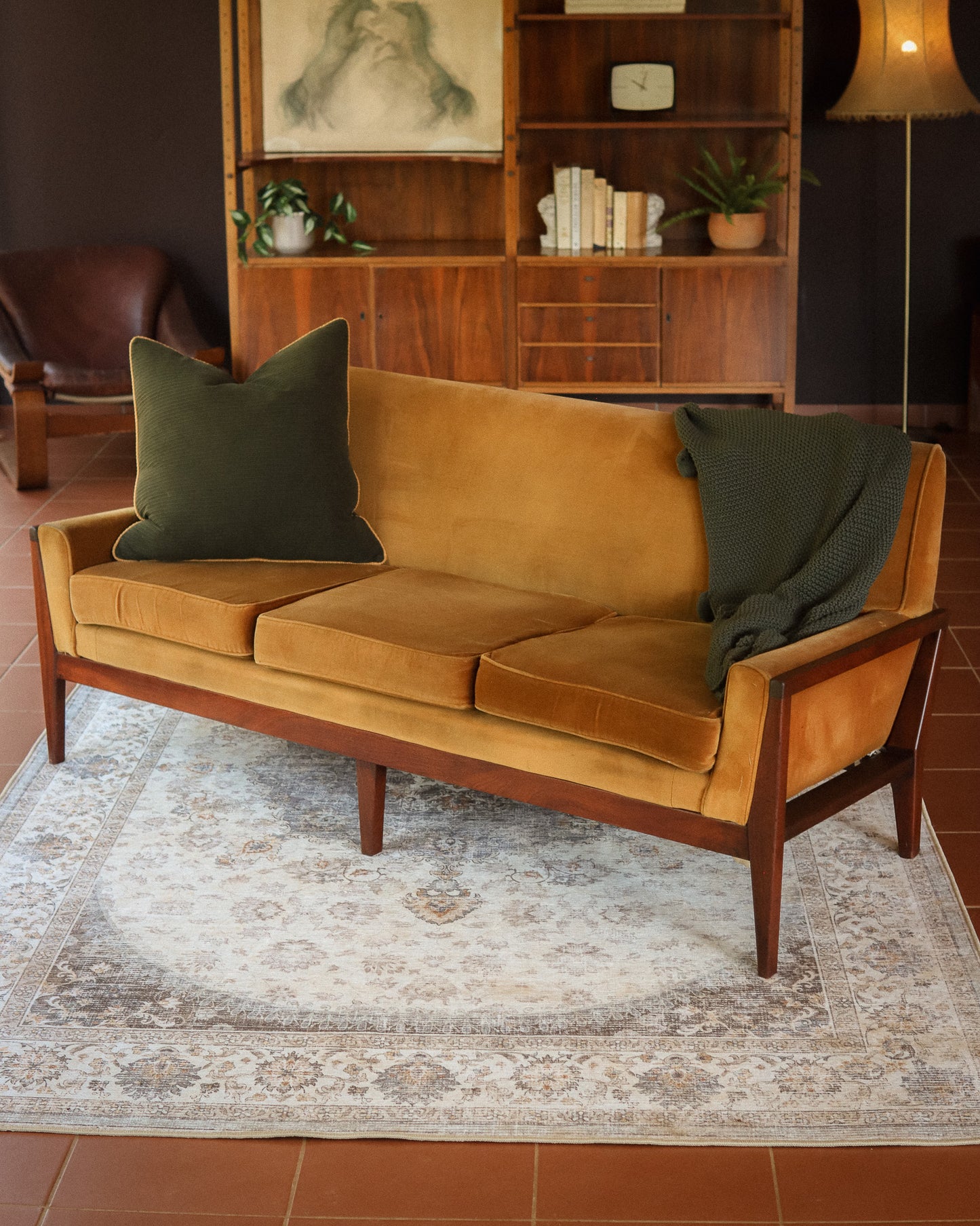 Mid-Century Three-Seater Couch
