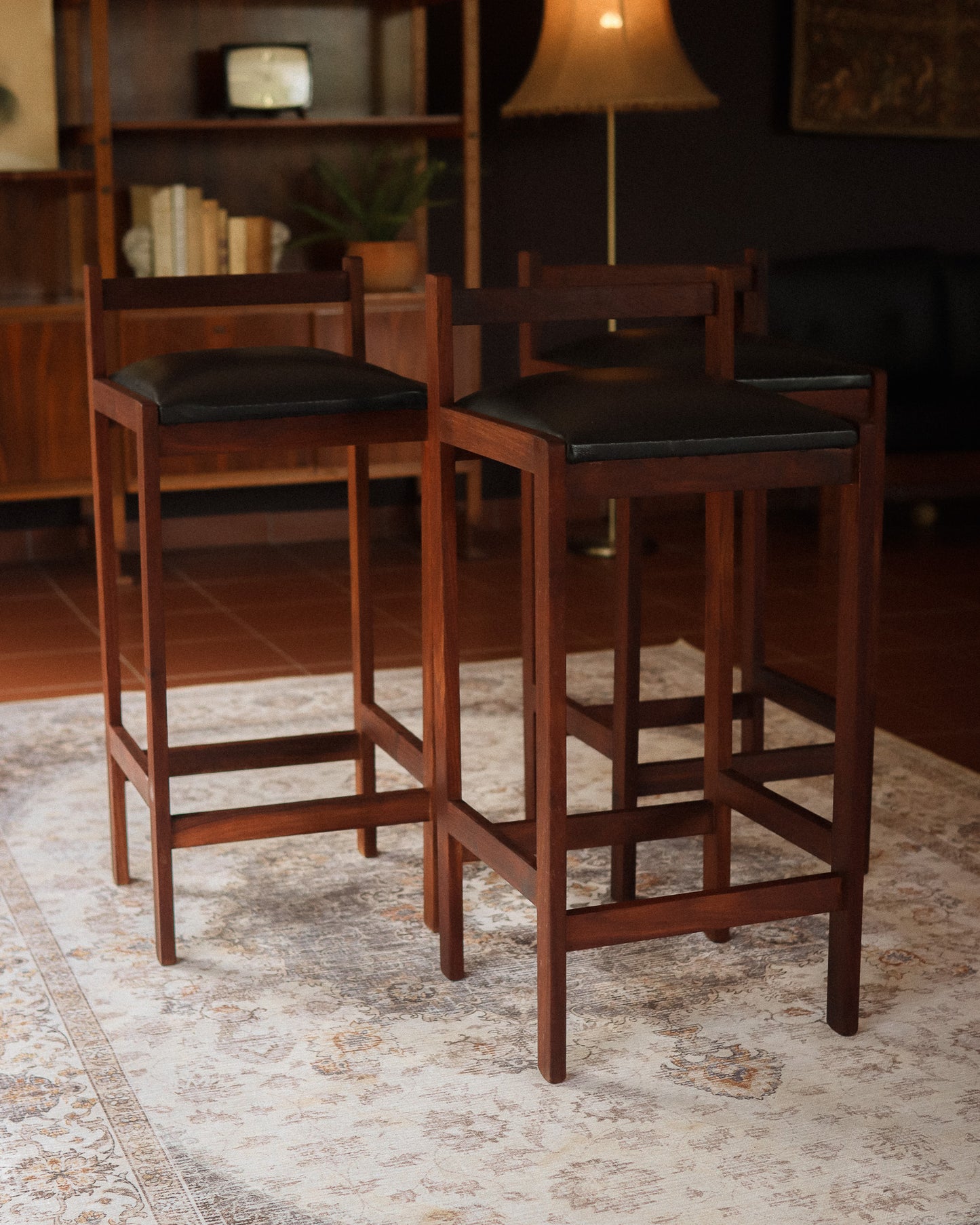 Mid-Century Three-Seater Bar Set