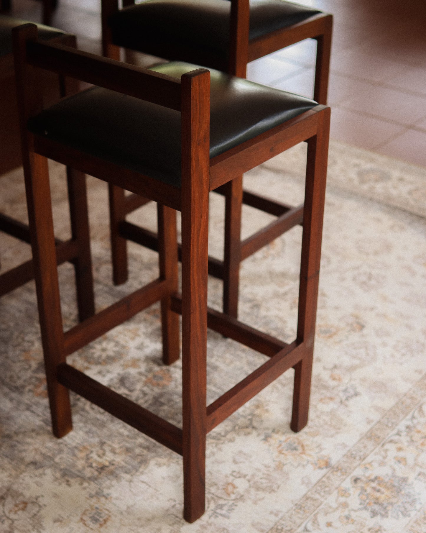 Mid-Century Three-Seater Bar Set