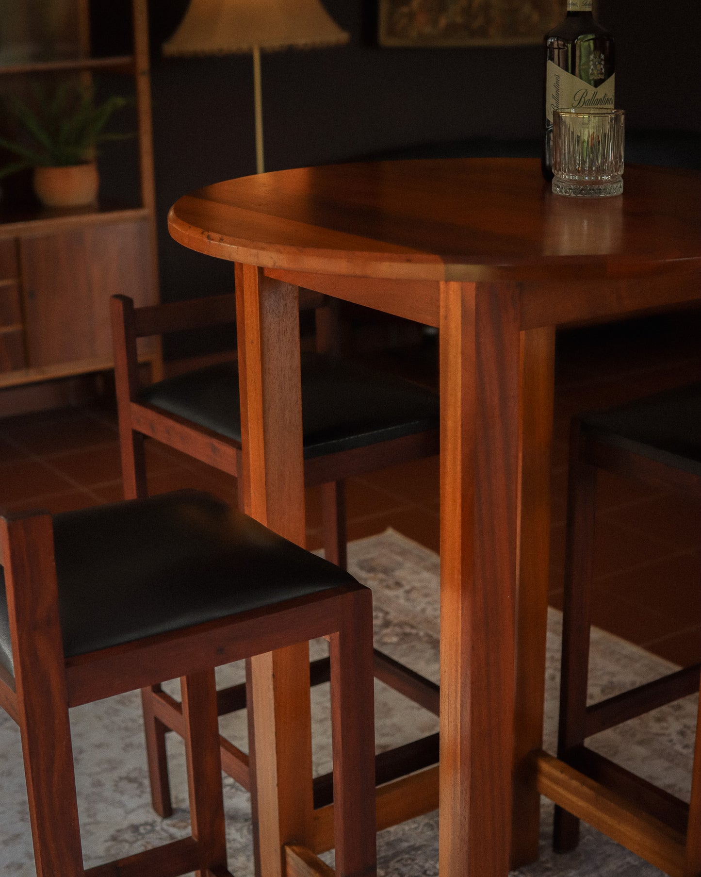 Mid-Century Three-Seater Bar Set