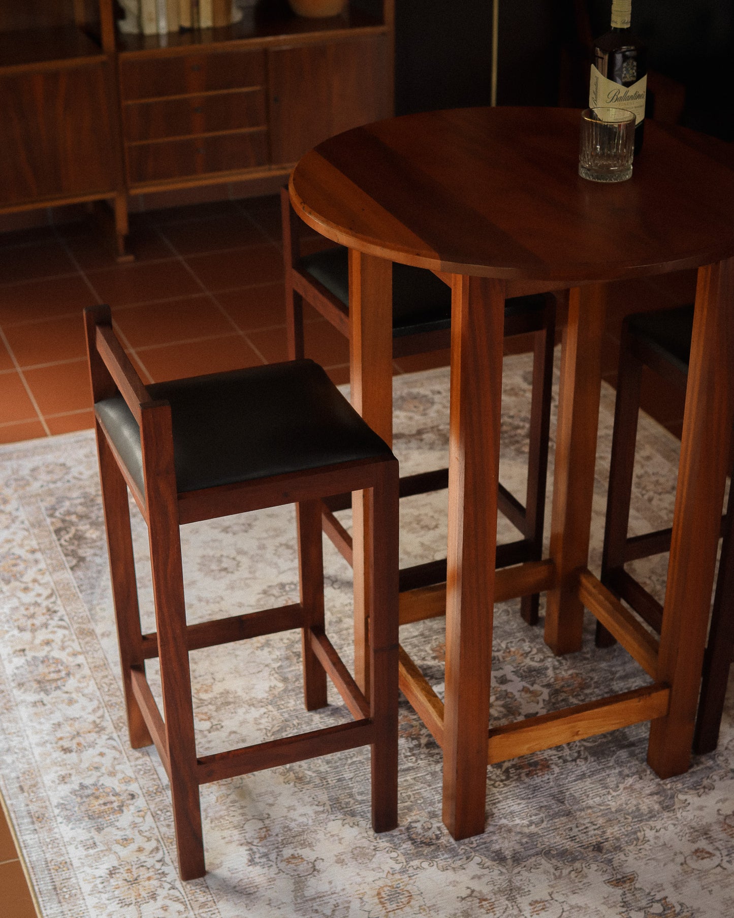 Mid-Century Three-Seater Bar Set
