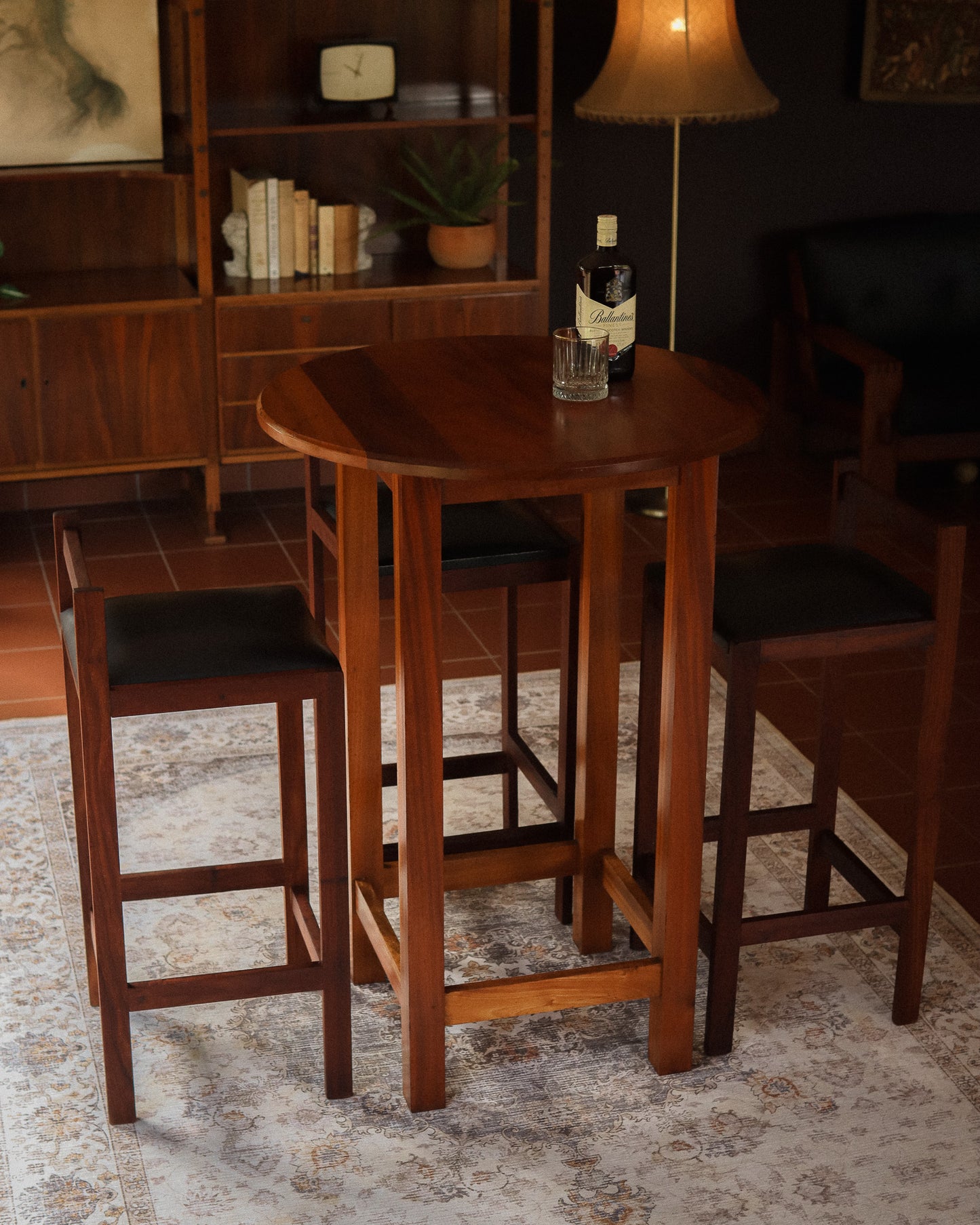 Mid-Century Three-Seater Bar Set