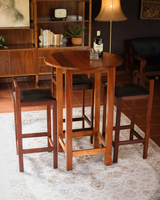 Mid-Century Three-Seater Bar Set