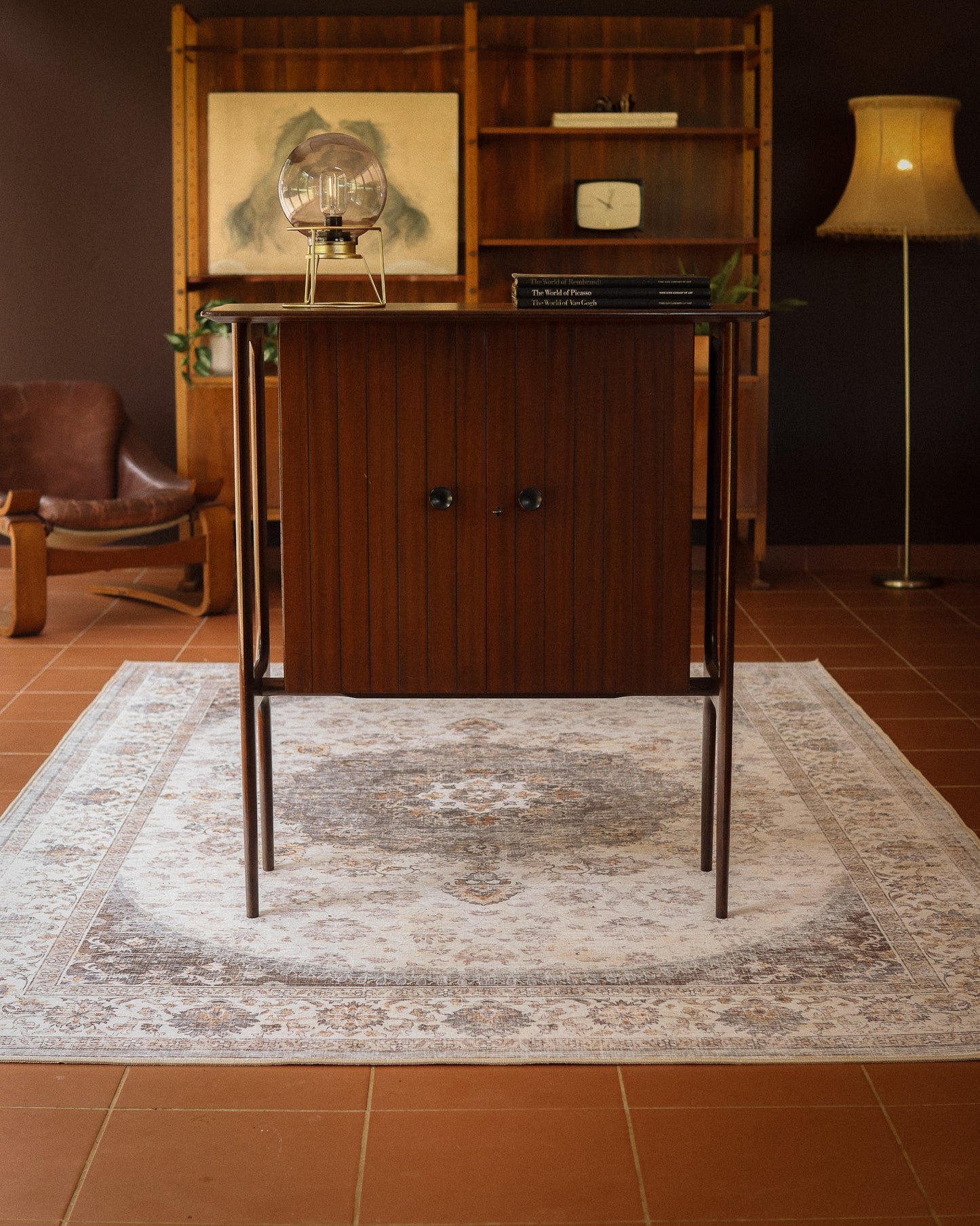 Unique Mid-Century Tall Drinks Cabinet