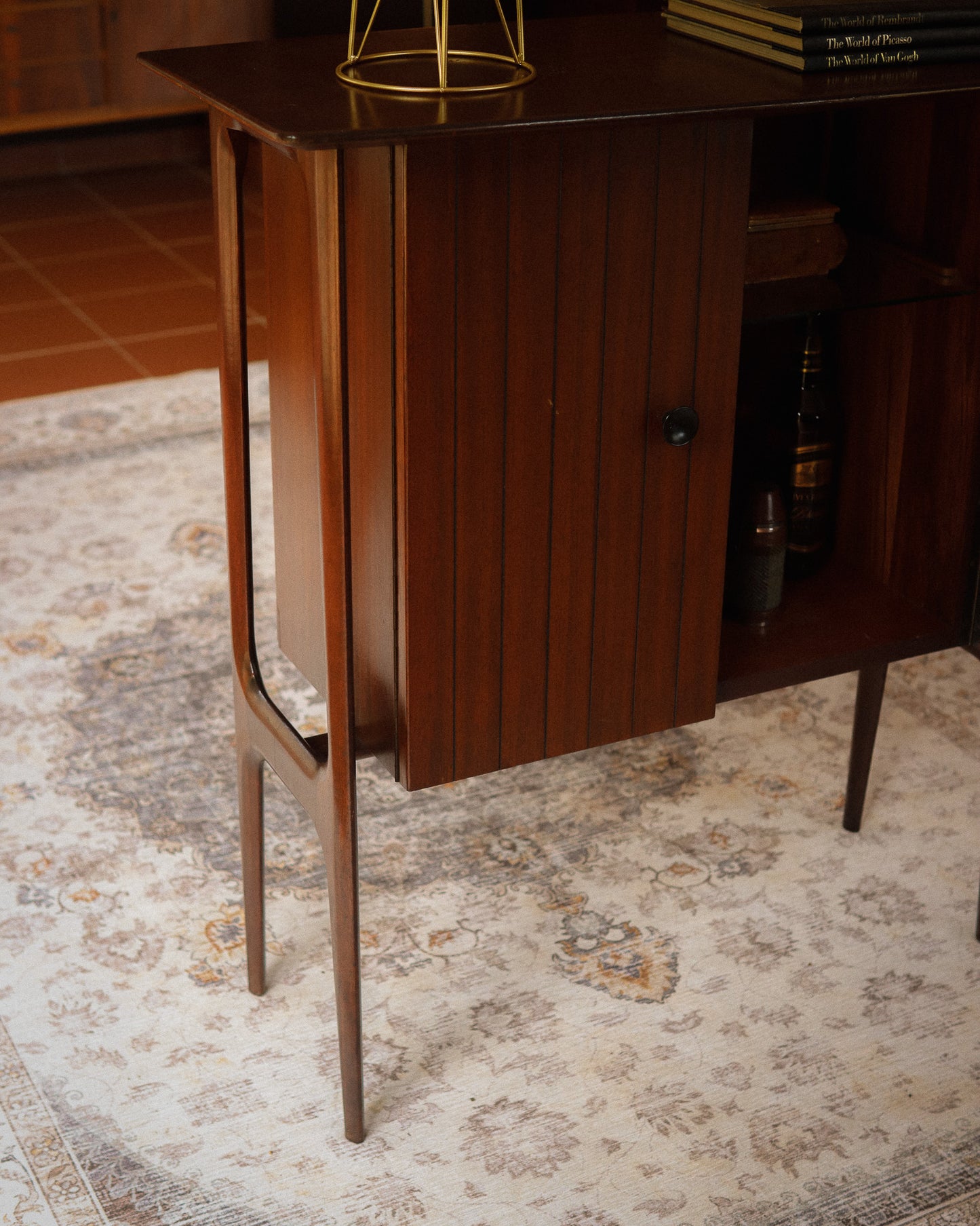 Unique Mid-Century Tall Drinks Cabinet