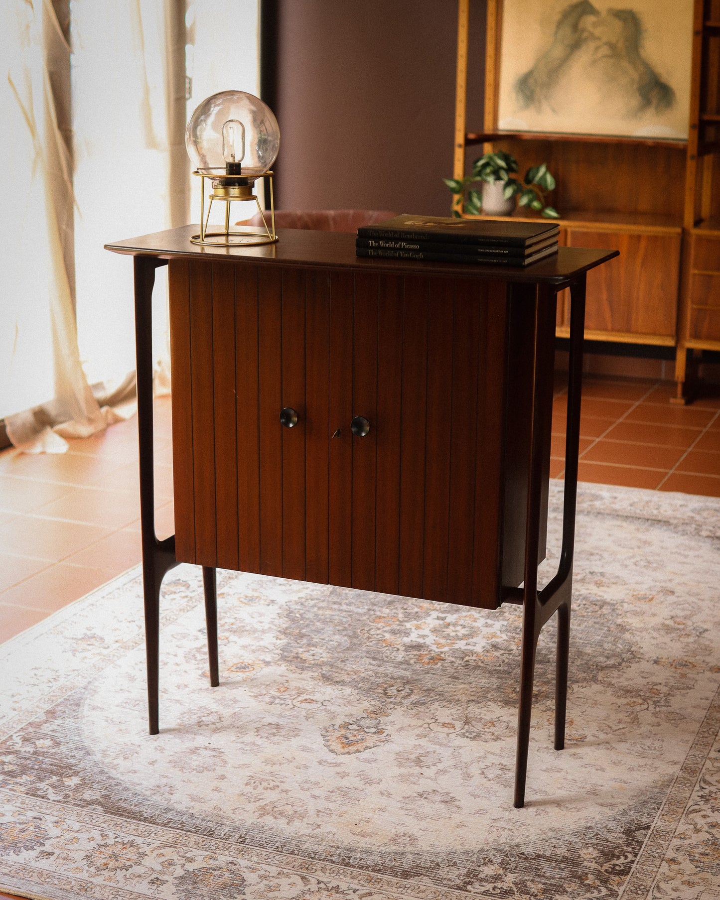 Unique Mid-Century Tall Drinks Cabinet