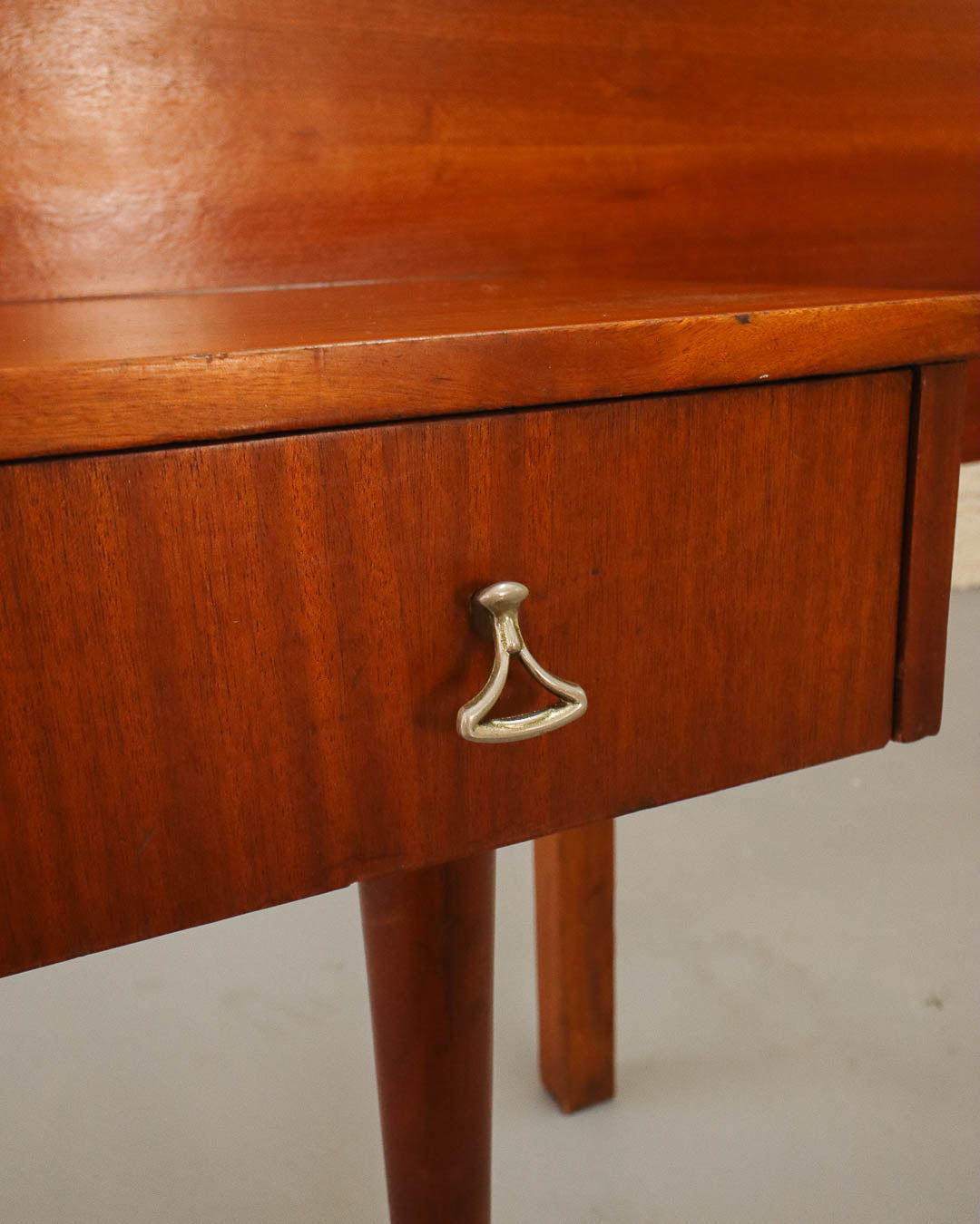 Mid-Century Double Headboard with Pedestals