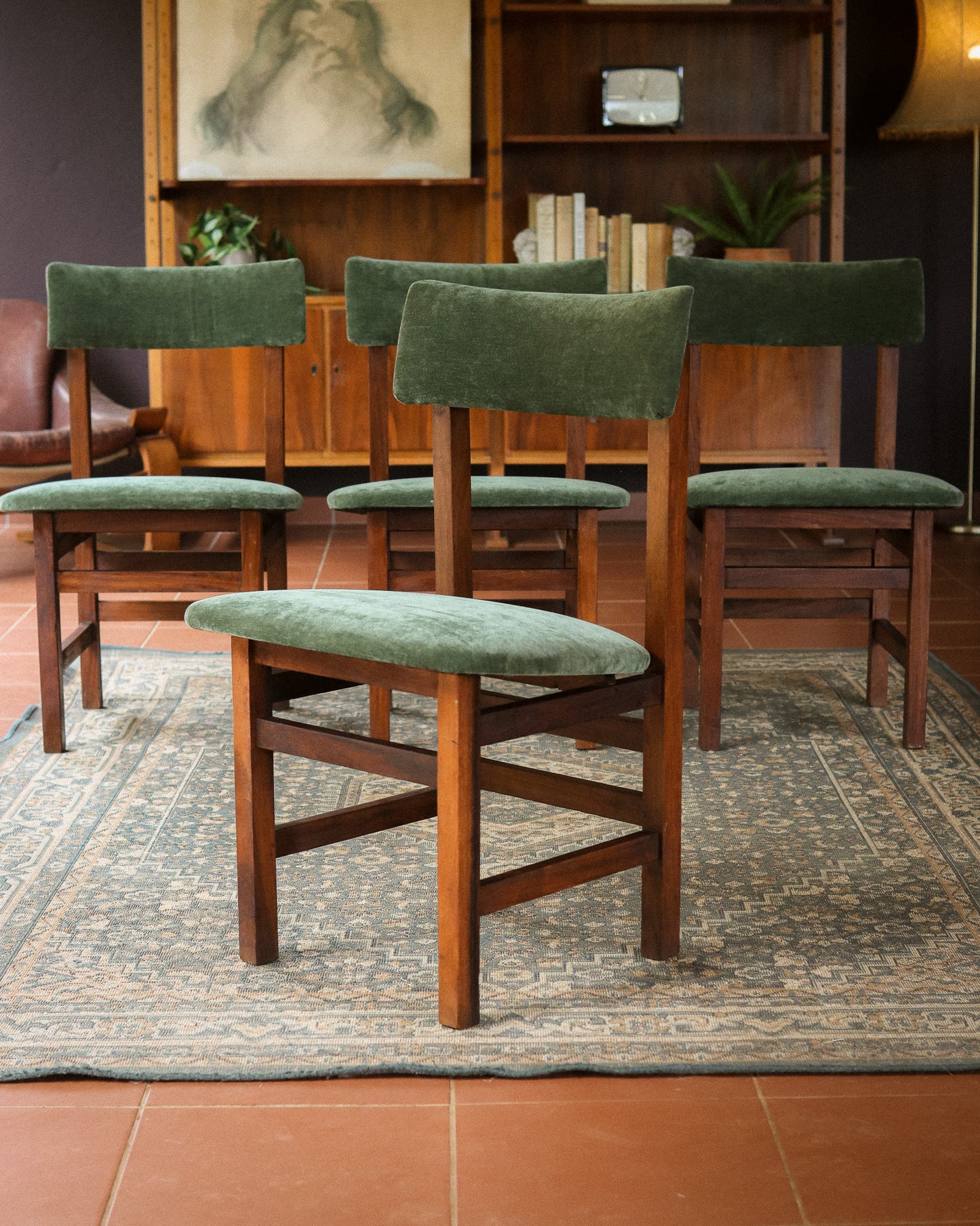 Set of 4 Retro Dining Chairs