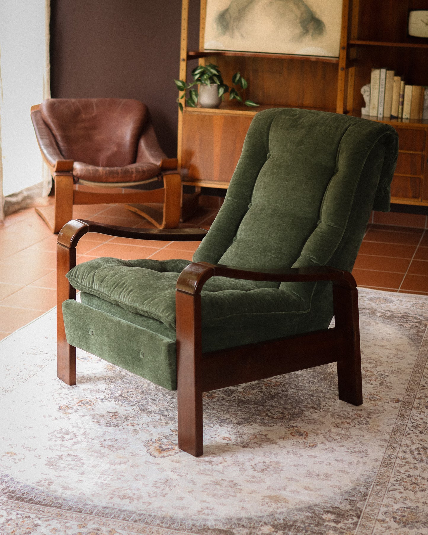 Retro Imbuia Recliner