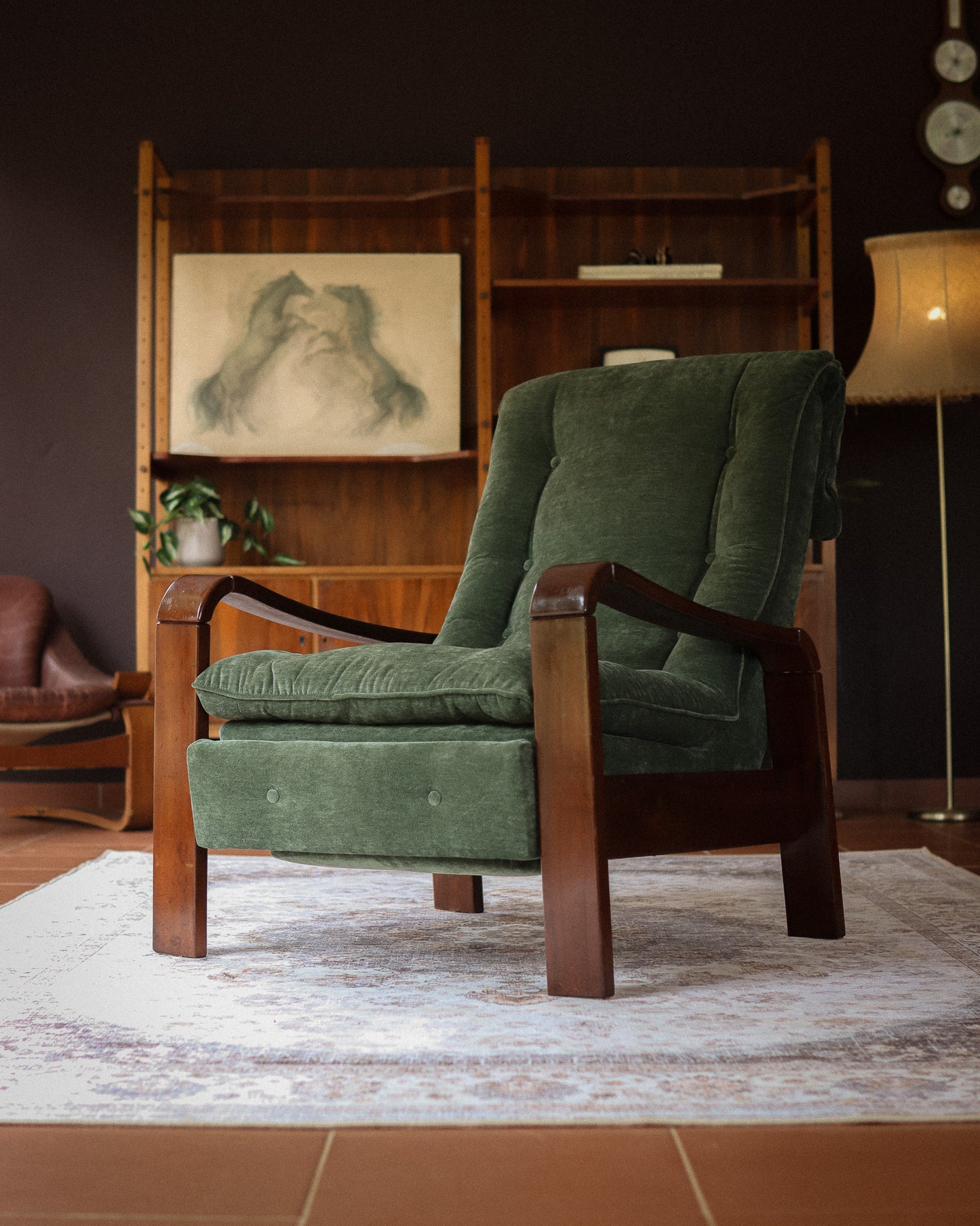 Retro Imbuia Recliner