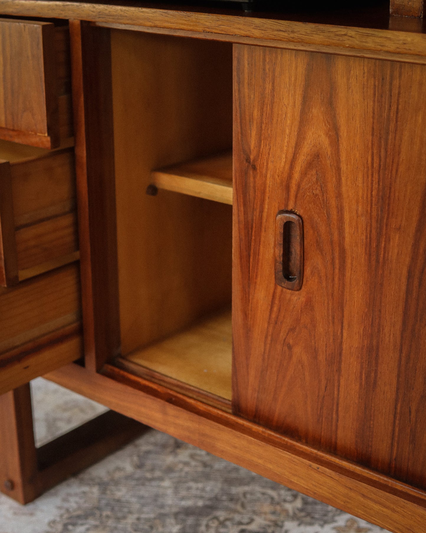 Mid-Century Kiaat Shelf Unit/Room Divider