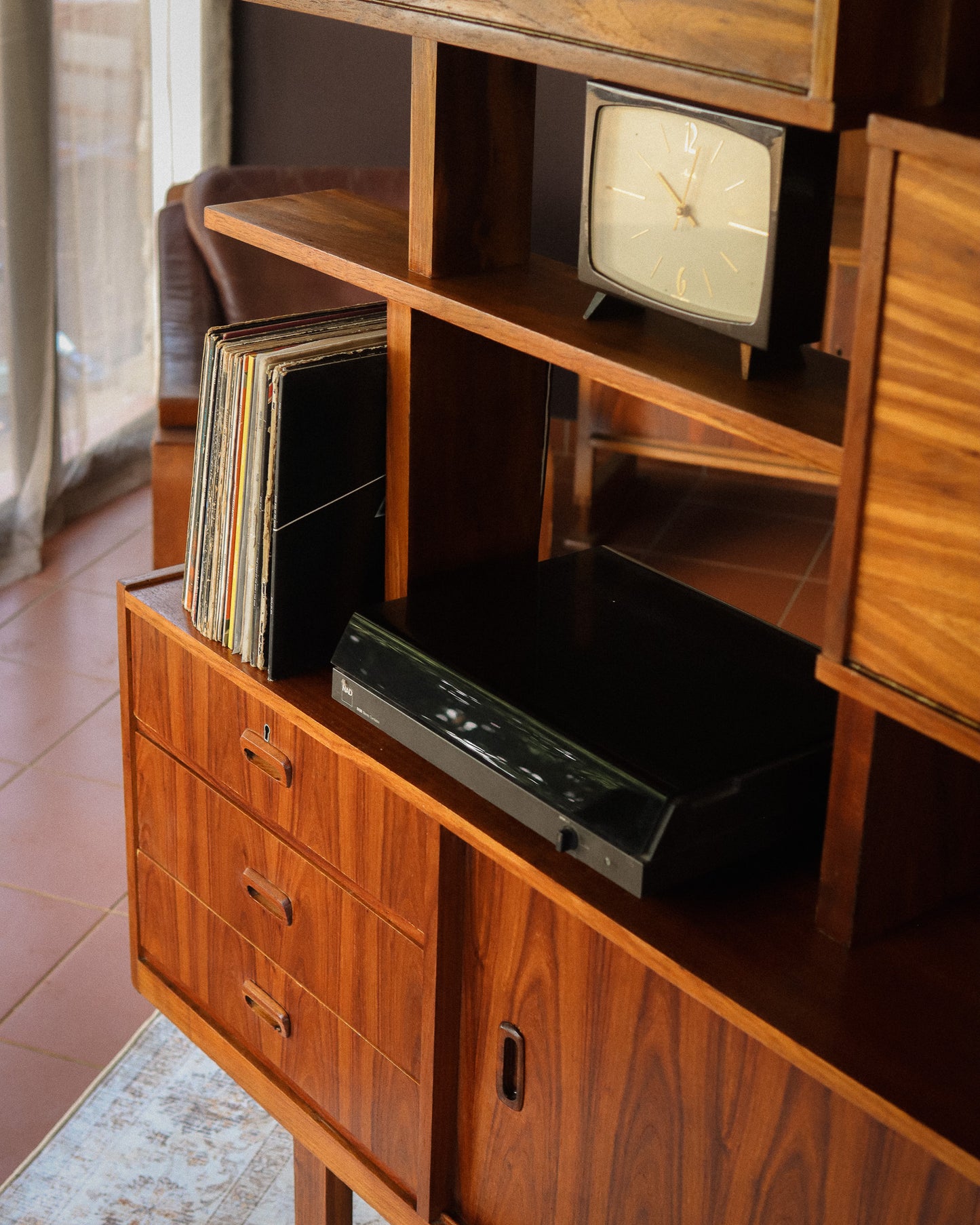 Mid-Century Kiaat Shelf Unit/Room Divider