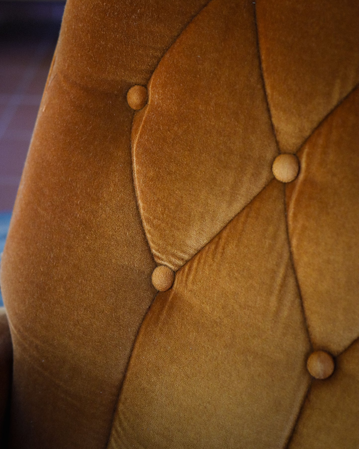 Retro Velvet Recliner