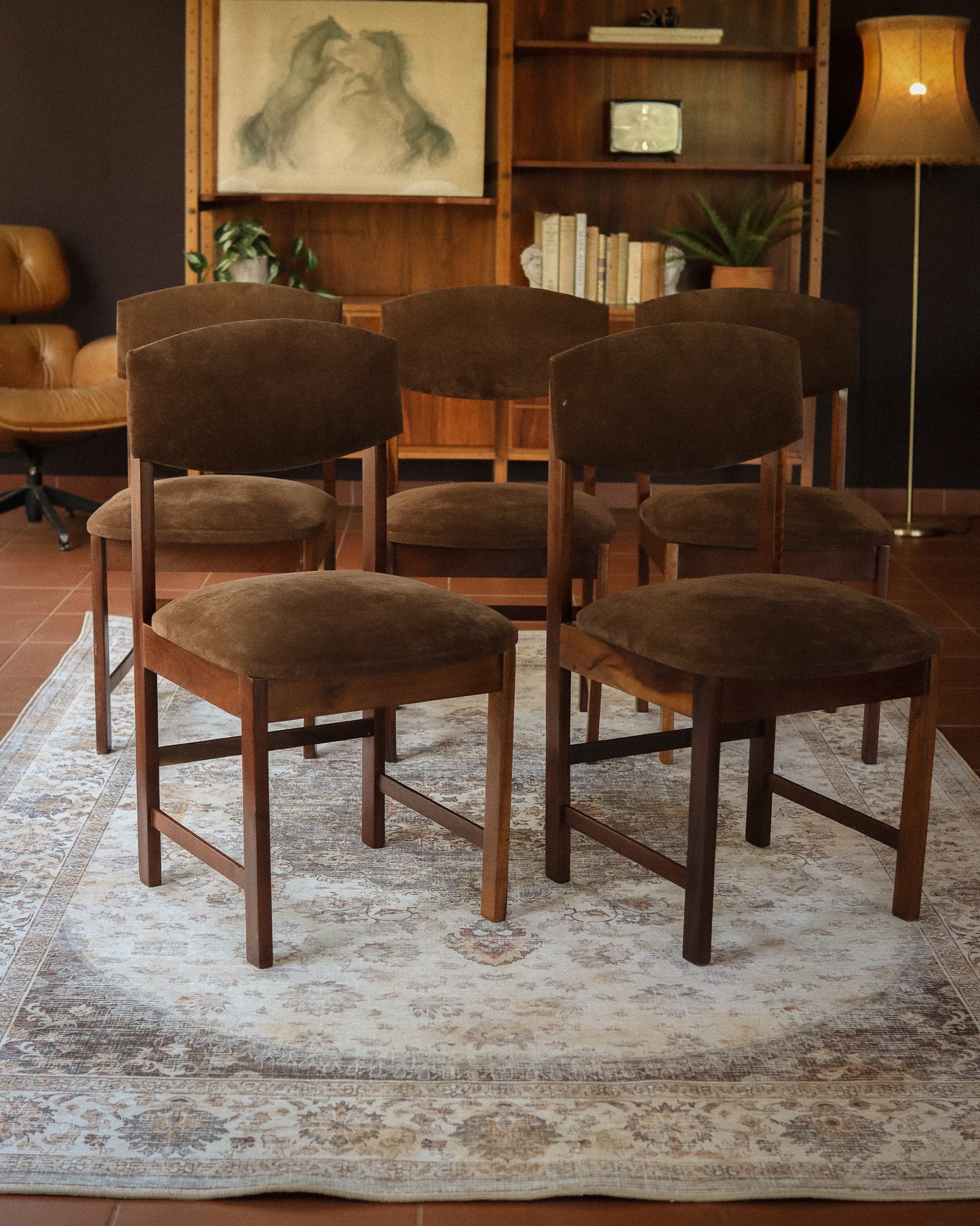 Set of 5 Retro Dining Chairs